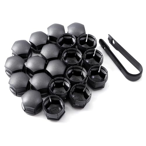Lug Nut Covers Wheel Center Caps Tire Screw Cap for Volvo XC40 XC60 Dark Gray