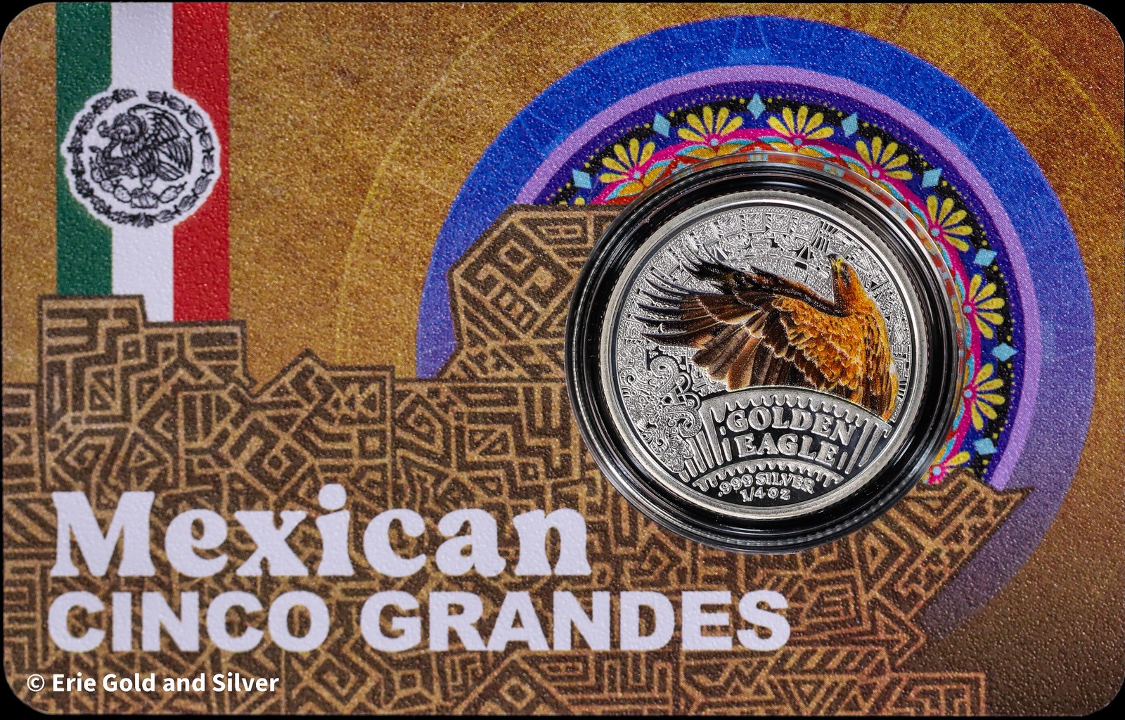 2026 Cameroon Mexican Cinco Grandes 1/4 oz Silver in Assay