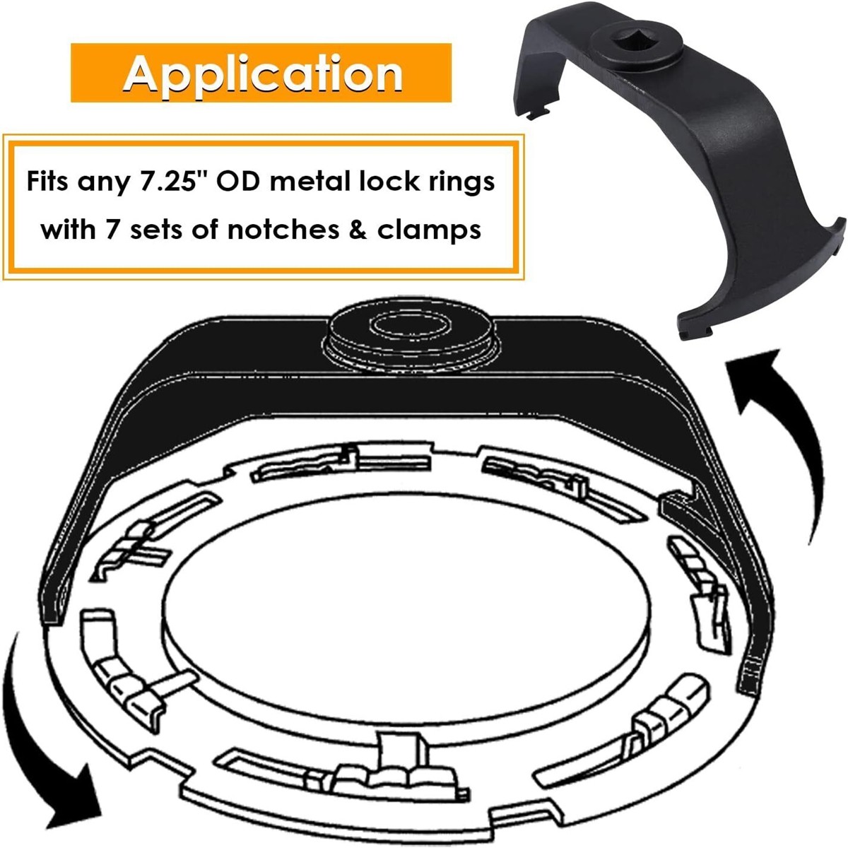 6599 Fuel Tank Lock Ring Wrench Tool Pump Removal Installer fit Dodge Ram Nissan