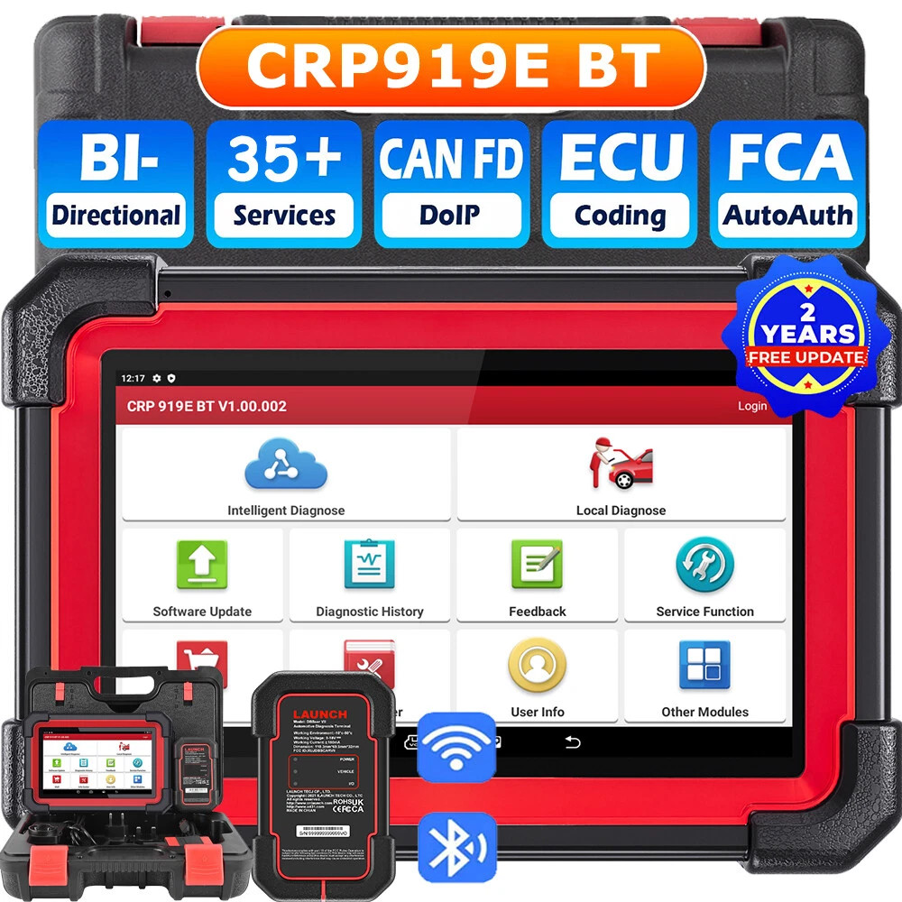 LAUNCH X431 CRP919E BT All System Diagnostic Tool Bidirectional Scanner Coding