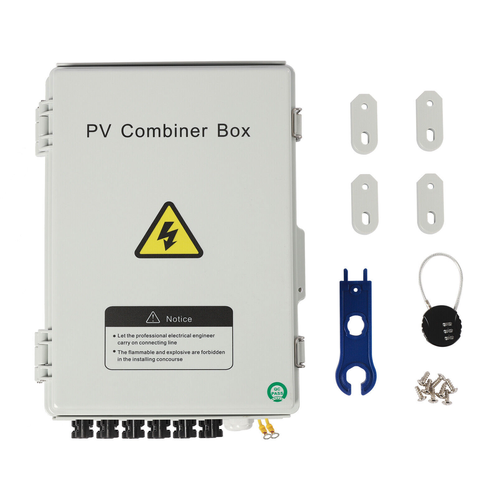 6 STRING SOLAR PV COMBINER BOX CIRCUIT BREAKER JUNCTION BOX FOR SOLAR SYSTEM NEW