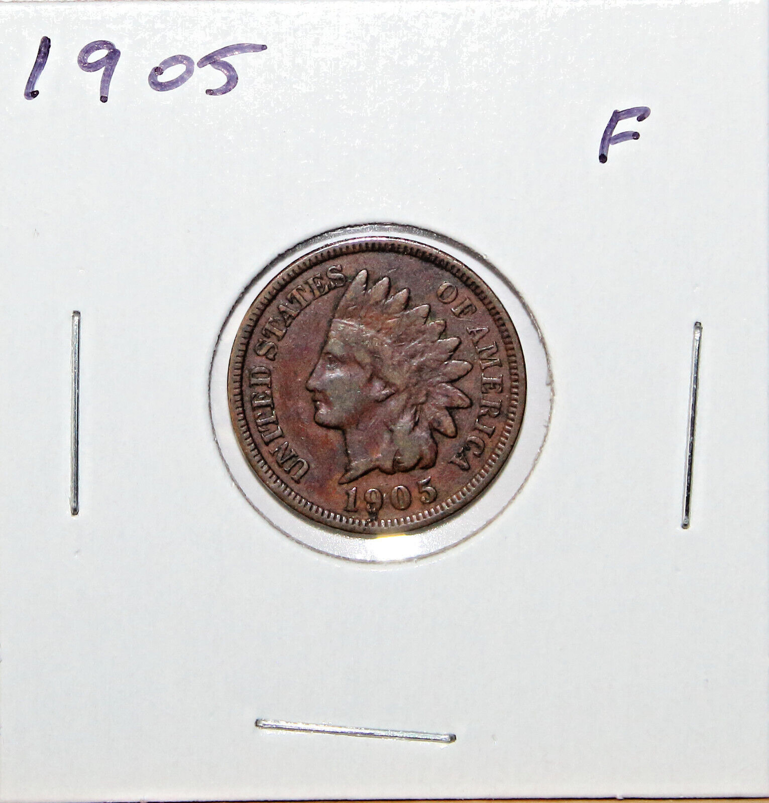 1905 US Indian Head Cent  F Fine Free Shipping