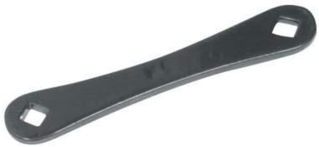 Compact 3.13-Inch Metal Tank Wrench with Fixed Square Head for Precision Work