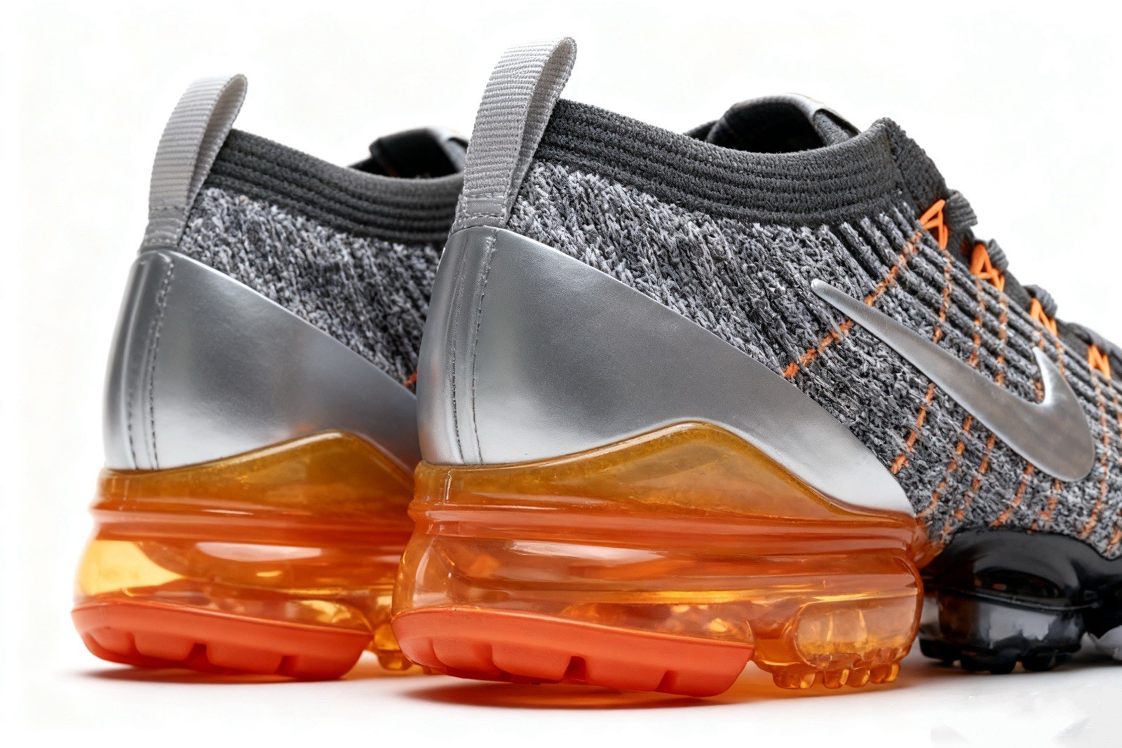 🔥New Nike Air Vapor Max Flyknit 3 grey-orange men's shoes free shipping