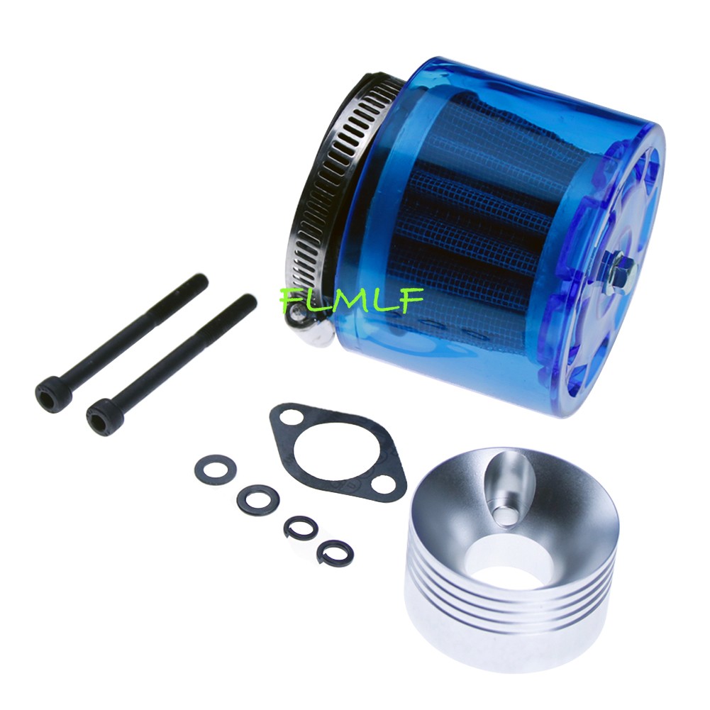 FLMLF Air Filter Set Fit Zenoah CY BLUE in US for 1/5 RC HPI BAJA 5B 5T Rv KM