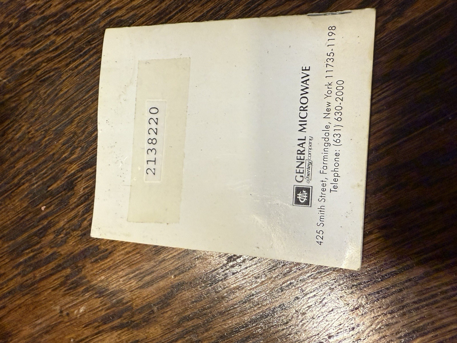 Radiation Badge General Microwave RF- Model H600A