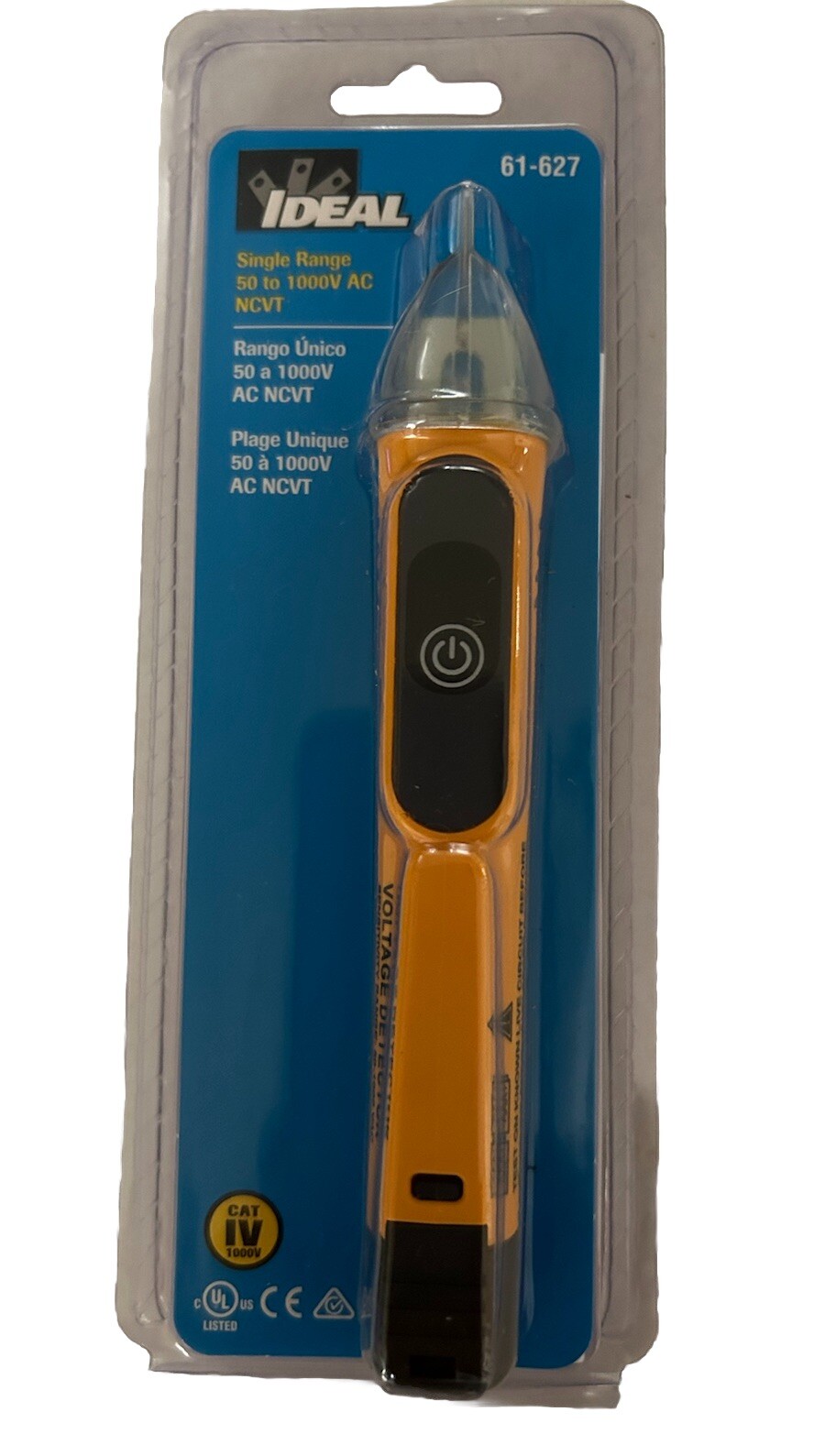 Ideal Single Range 50-1000V AC NCVT Voltage Detector 61-627