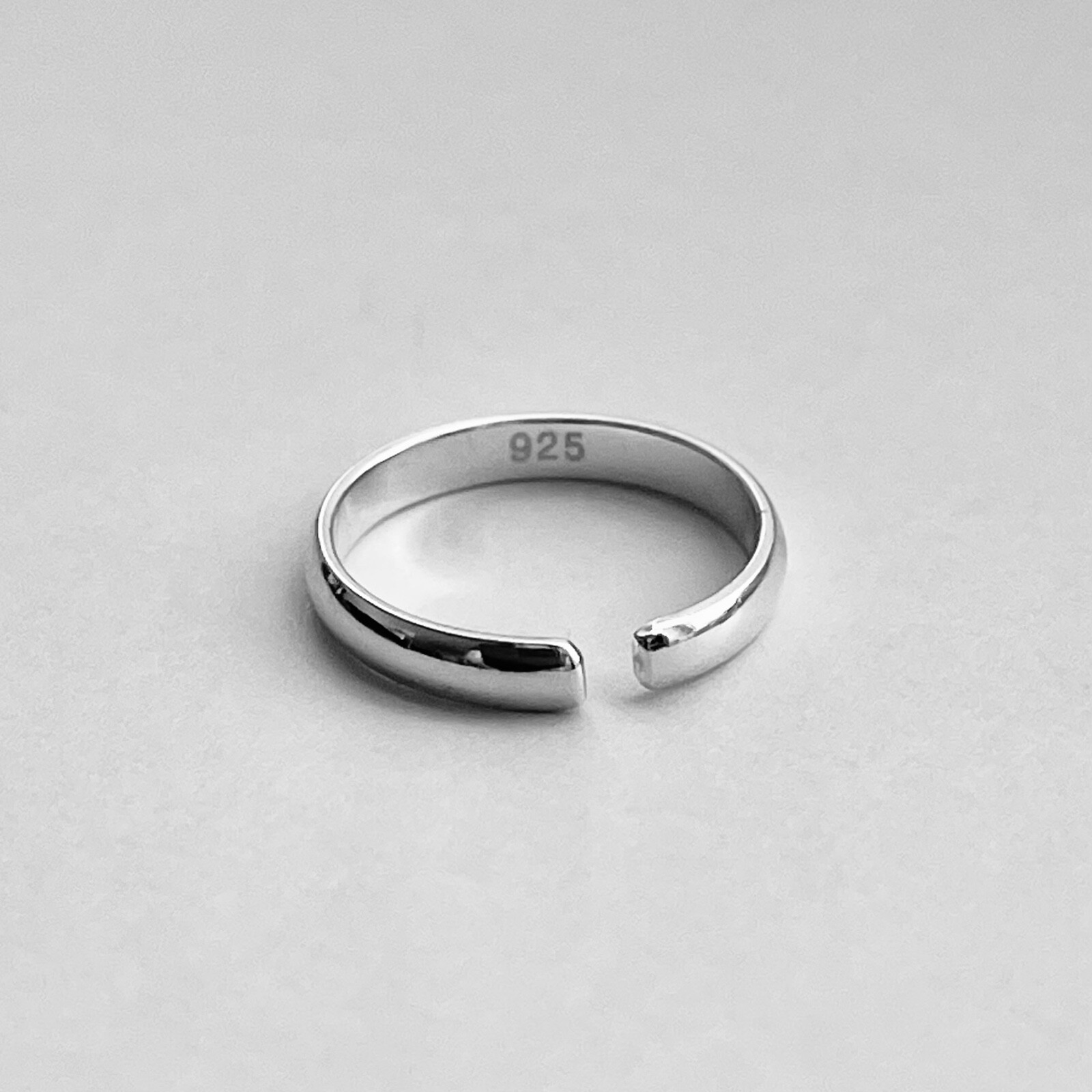 Sterling Silver 2.5MM Band Toe Ring, Silver Rings, Silver Band, Adjustable