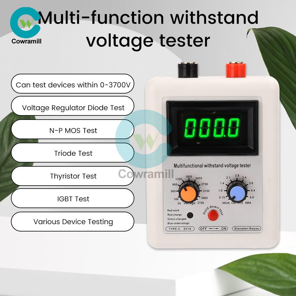 0-3500V IGBT Transistor Tester Diode MOS Triode LED MOV Withstand Voltage Tester