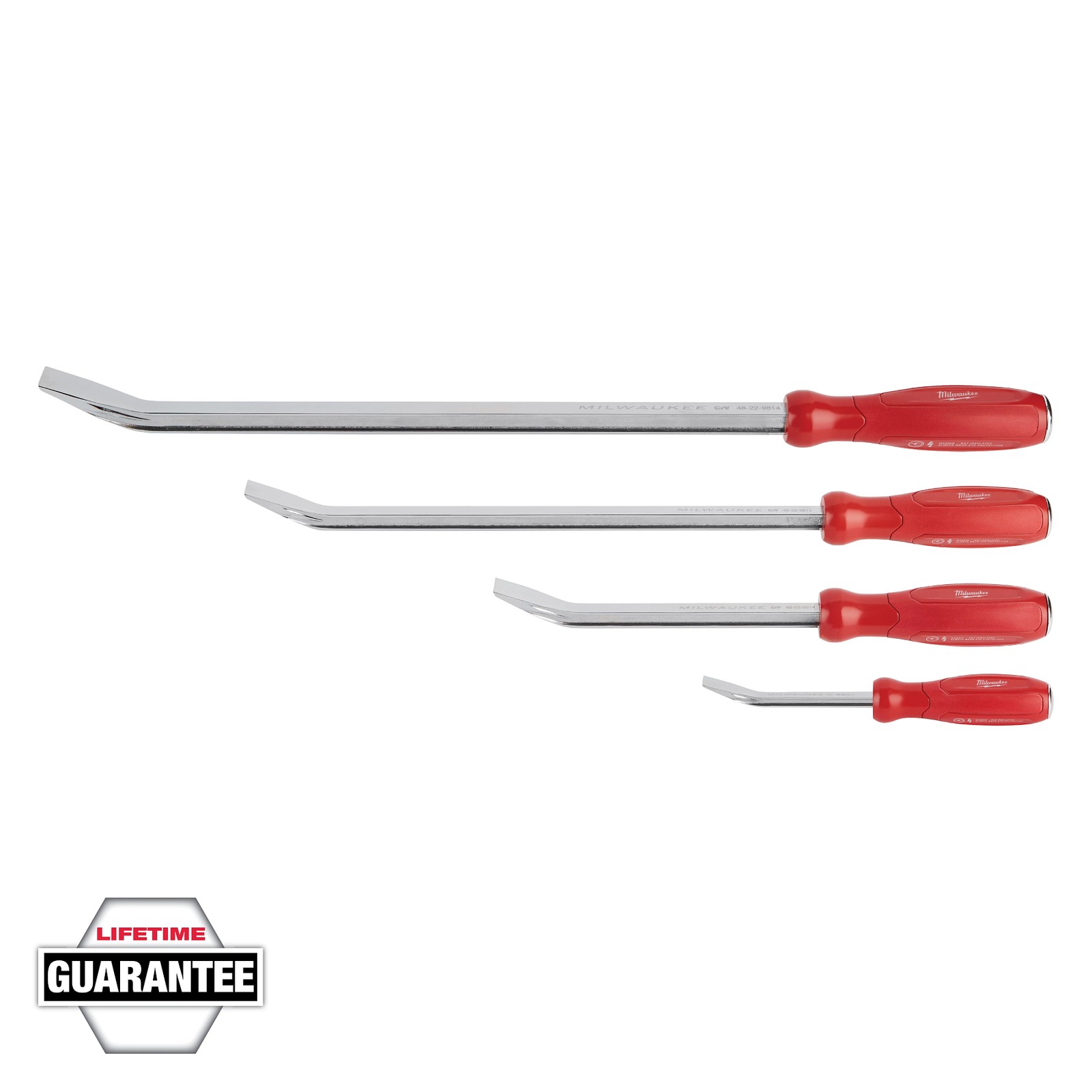 Milwaukee Tool 48-22-9214 4-Piece Pry Bar Set