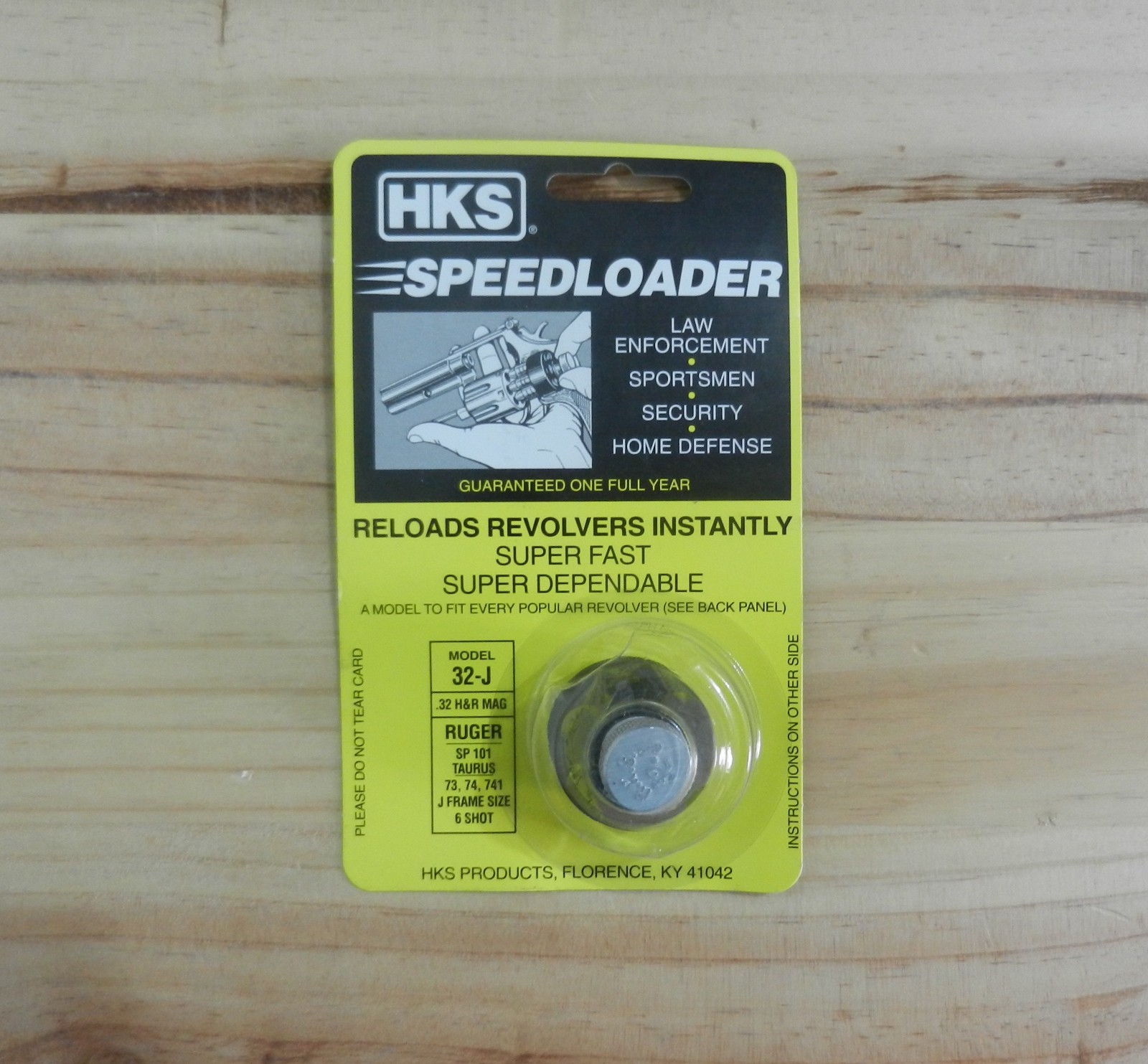 HKS Speedloader;  32-J;  For 6-shot 32 H&R Mag, SP101, J Frm;  Fast & Dependable