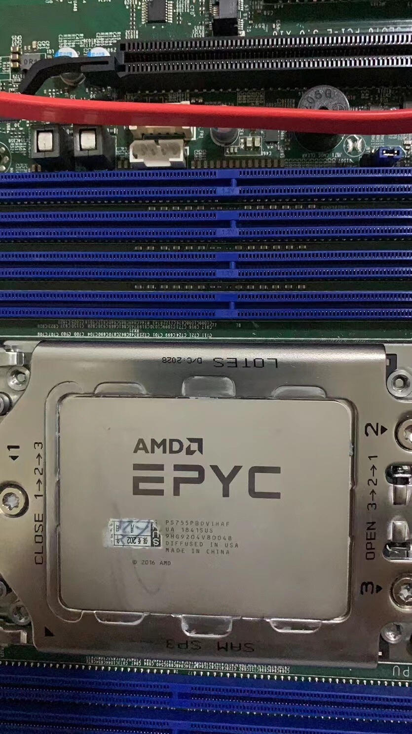 AMD epyc 7551P+Supermicro H11SSL-i combination set sp3 CPU processor 2.0ghz