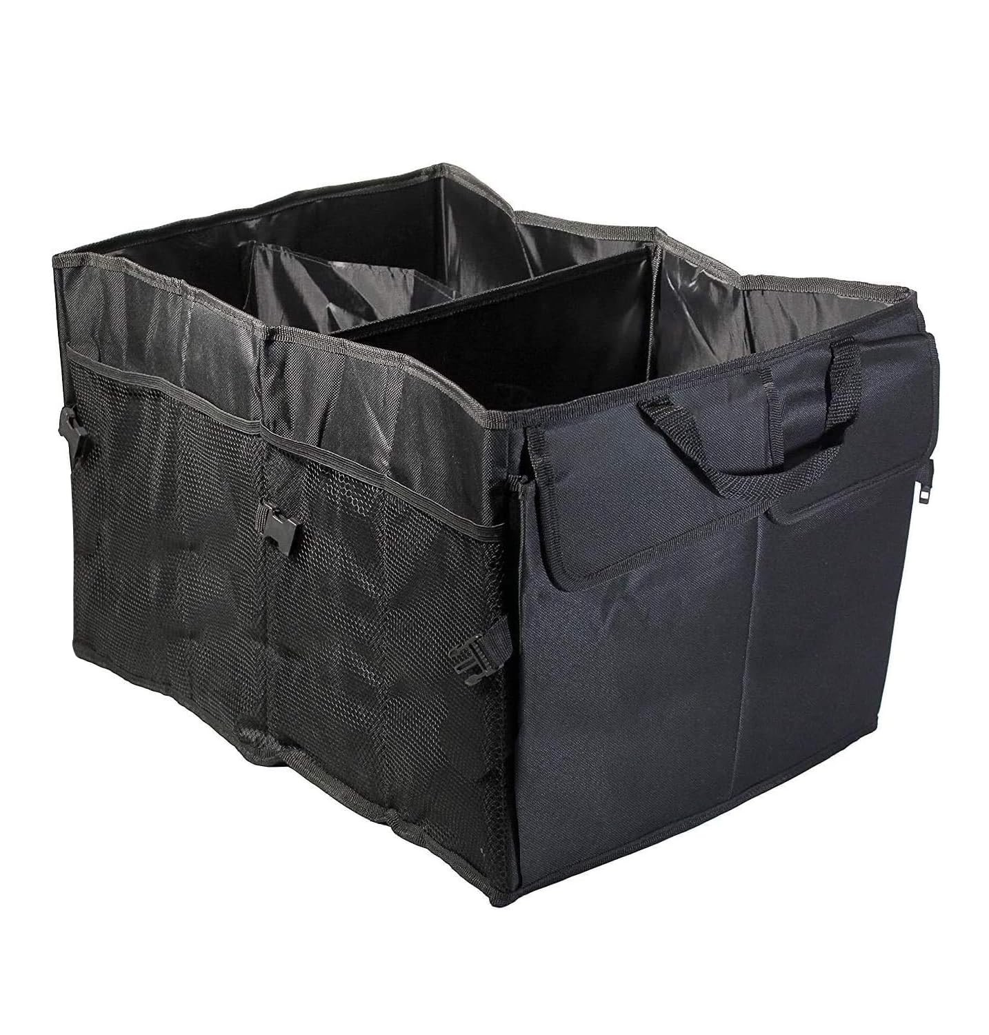 VViViD Collapsible Heavy-Duty Large Nylon Car 12" x 14.5" x 22", red, black