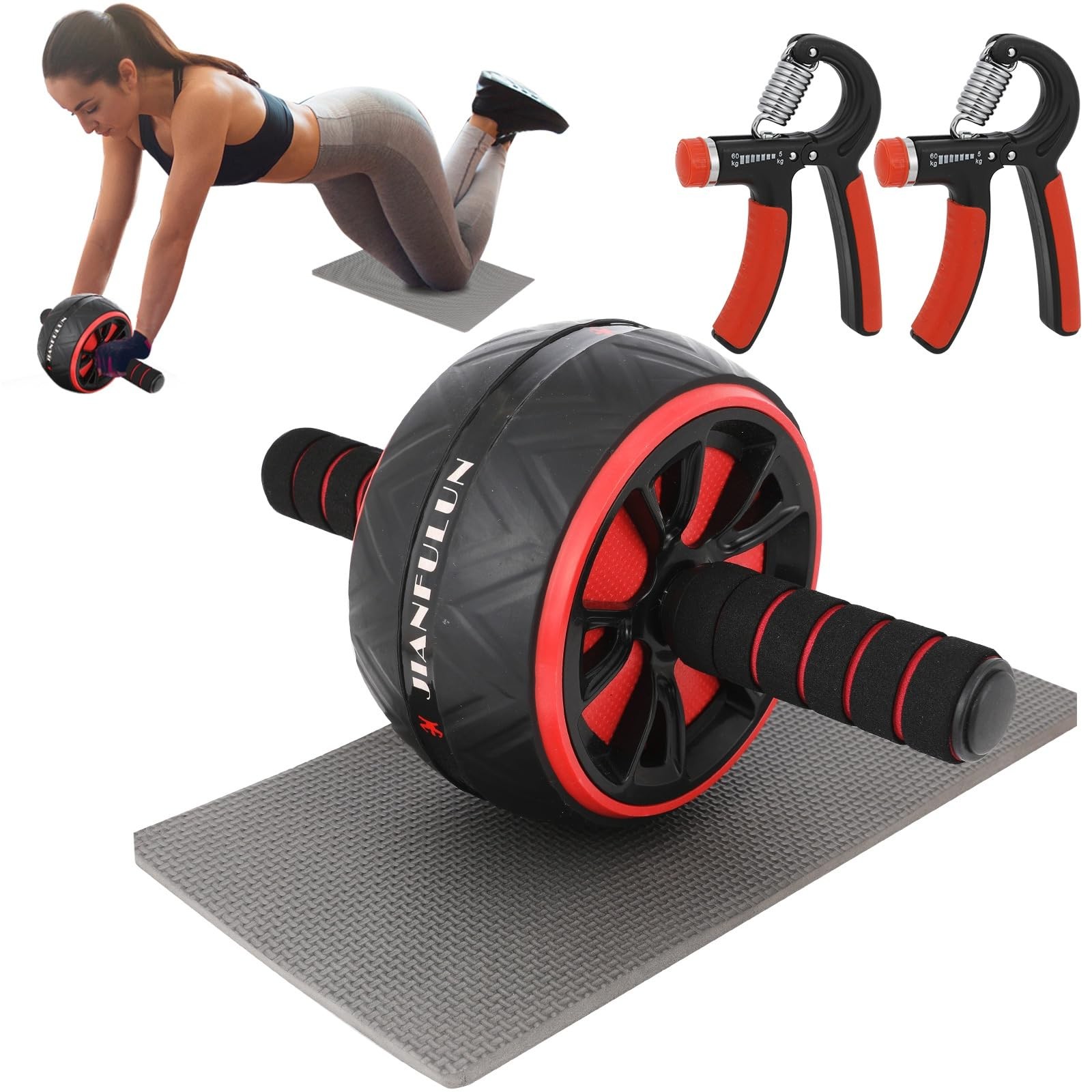 Ab Roller Wheel, Workout Equipment for Abdominal & Core Strength...