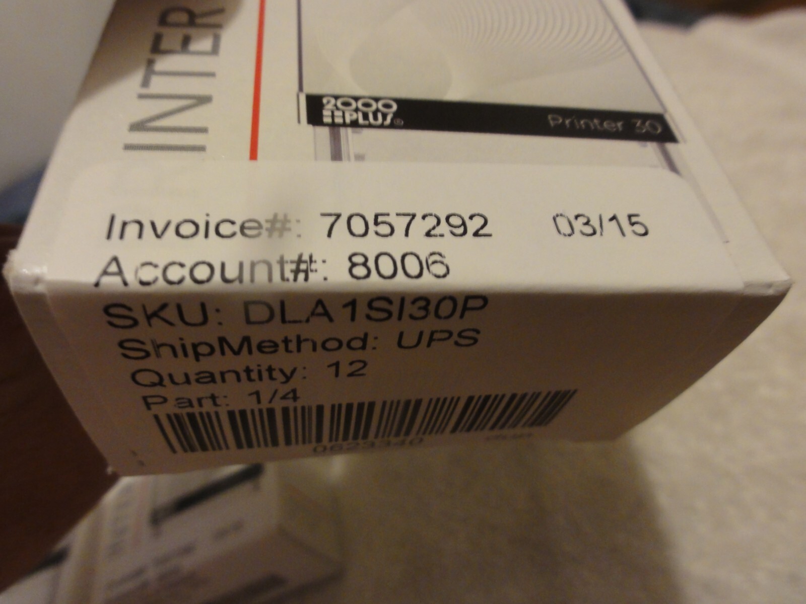 Lot - 4 -2000 Plus Printer 30 Self-Inking Printer Impression 3/4" x 1 7/8' NEW