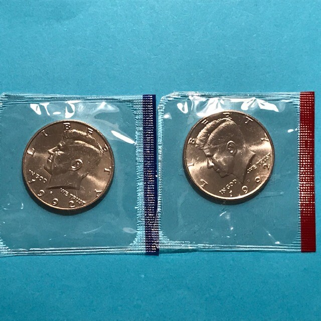 1992 P&D Kennedy Half Dollars UNC From US Mint Sets   FREE SHIP