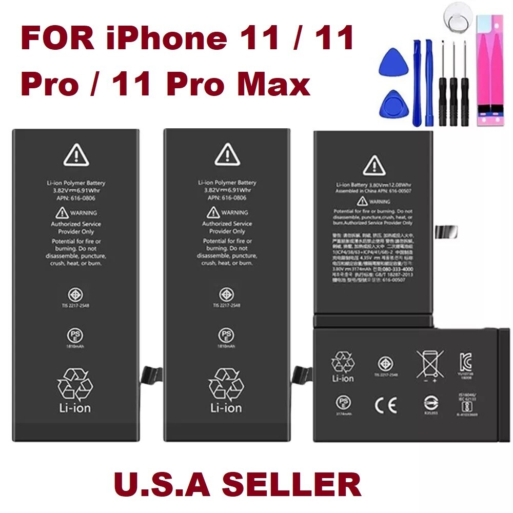 New OEM Quality replacement Battery For iPhone 11 / 11 Pro / 11 Pro MAX +Tools