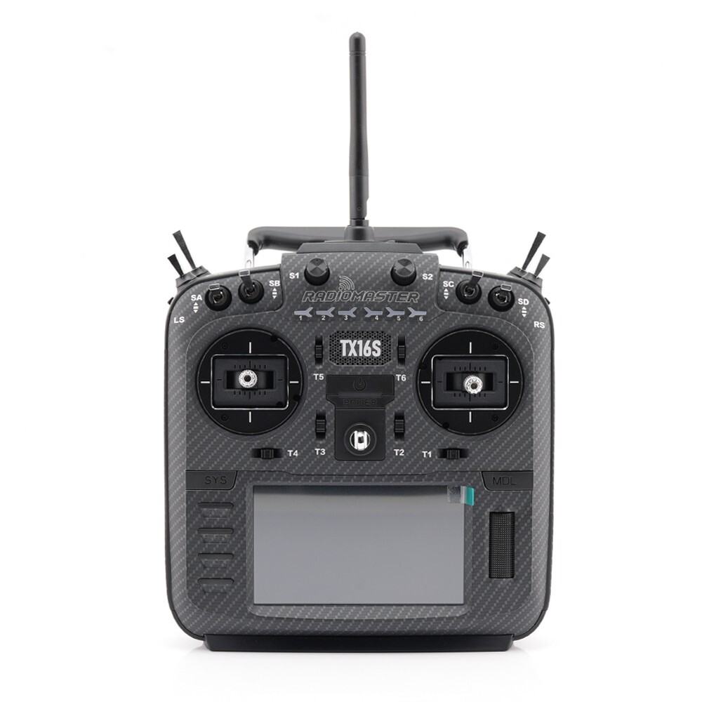 RadioMaster TX16S MKII 2.4GHz 16CH Radio Hall Gimbals (ELRS, Carbon Black) - New