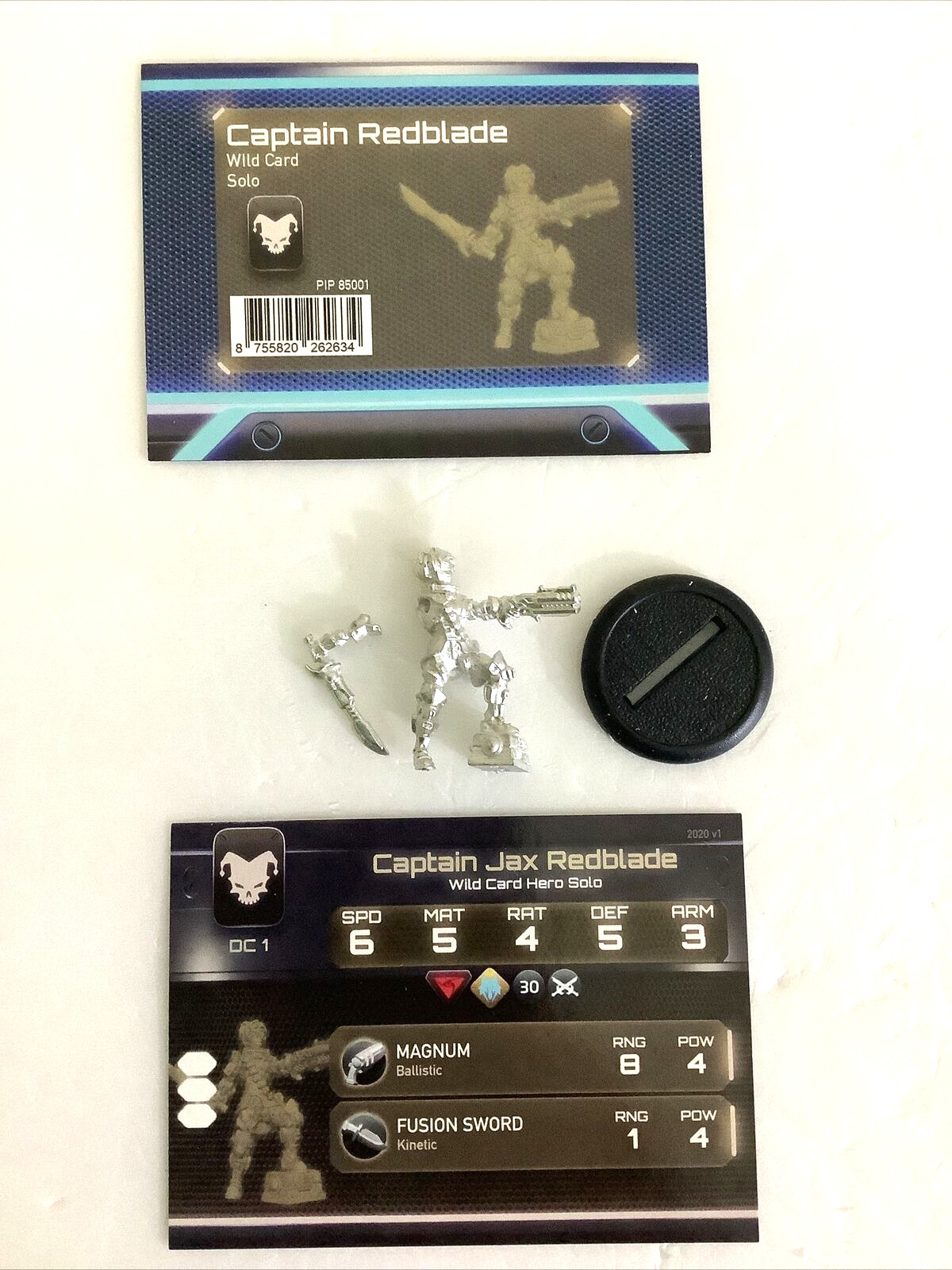 Warcaster Neo-Mechanika Captian Jax Redblade – Wild Card New