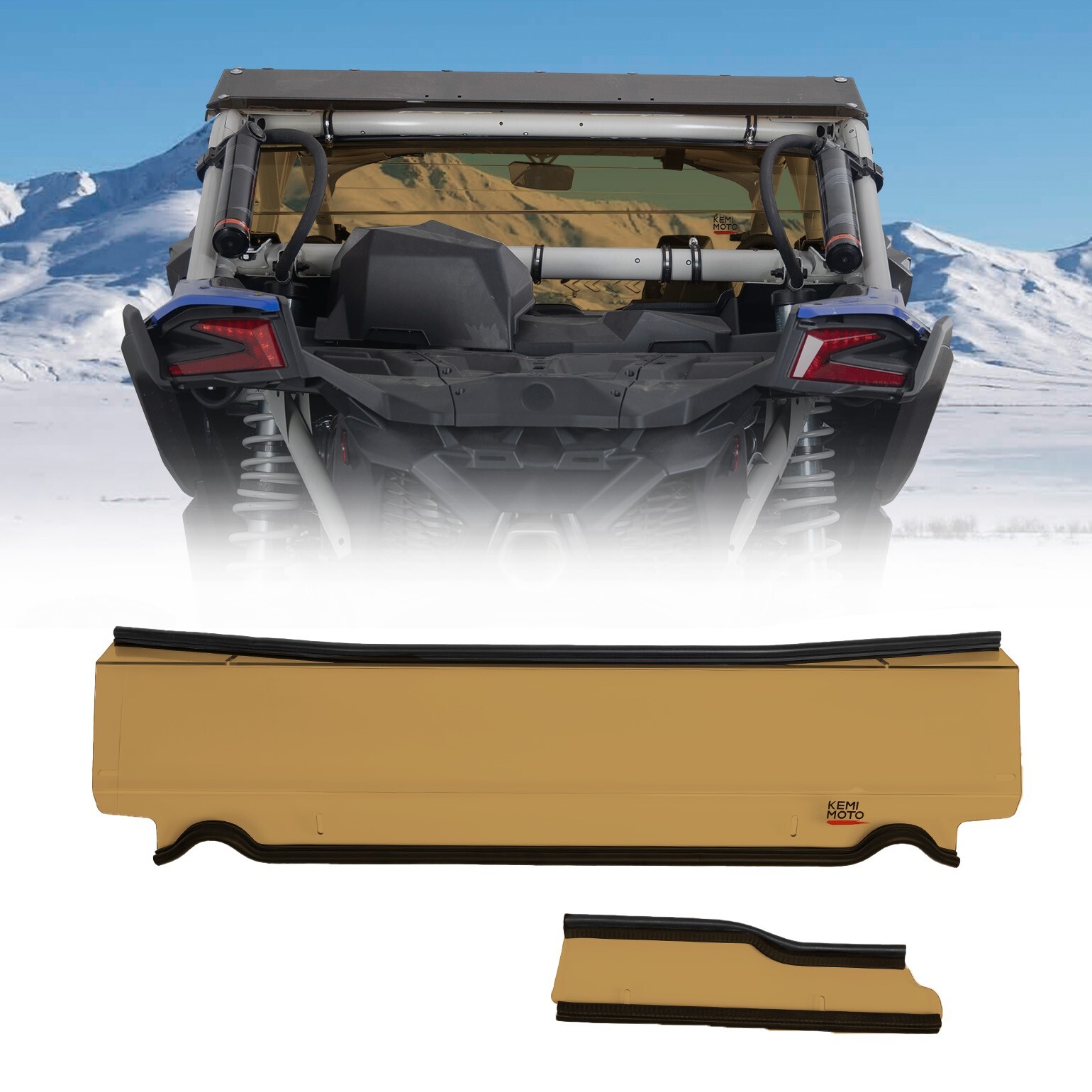 UTV Rear Windshield Window Panel Dark Tinted For Can Am Maverick X3/ Max 2017-25