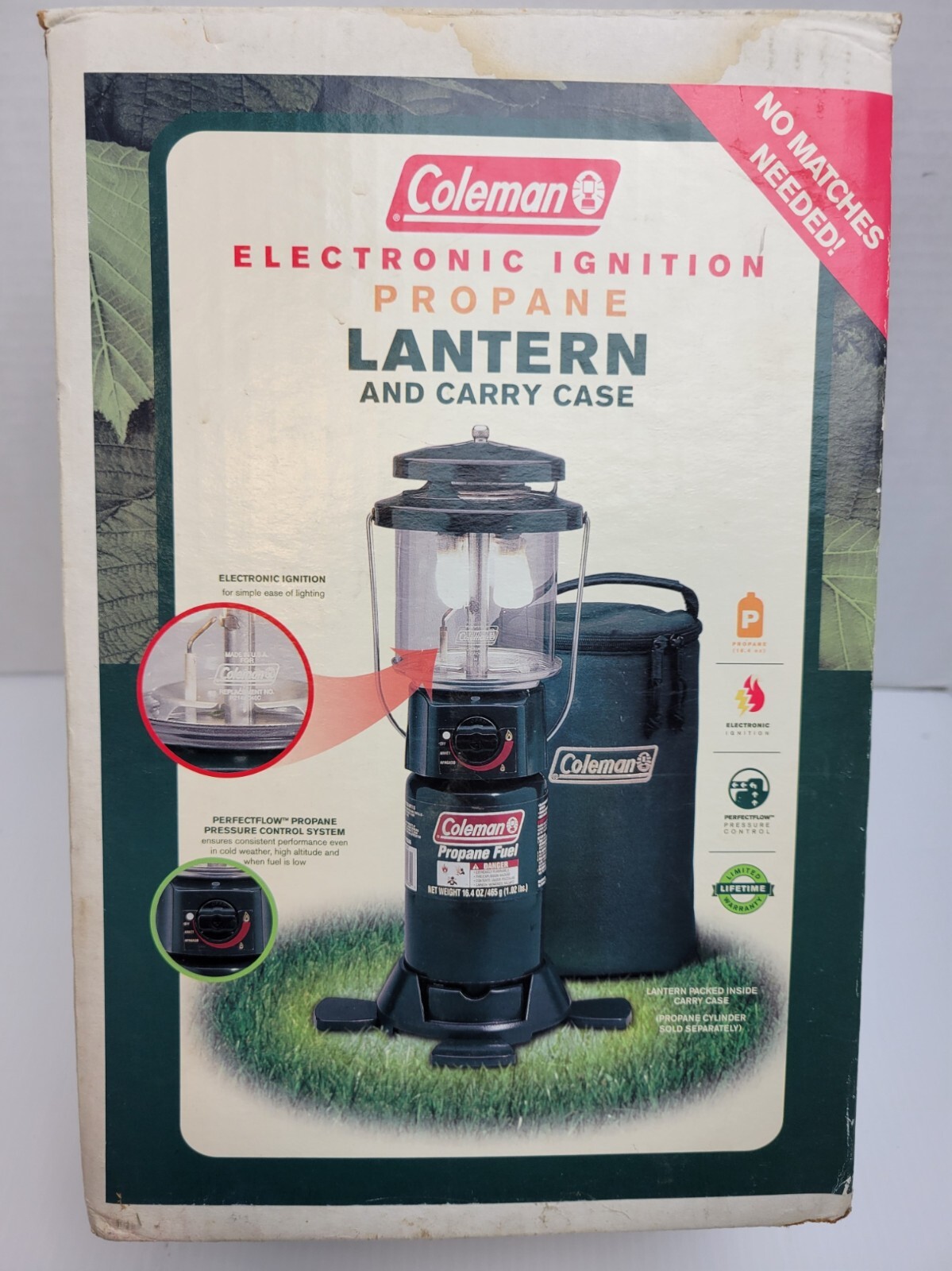 Coleman Instastart 2 Mantle Propane Camping Lantern 2002 model 5155-792