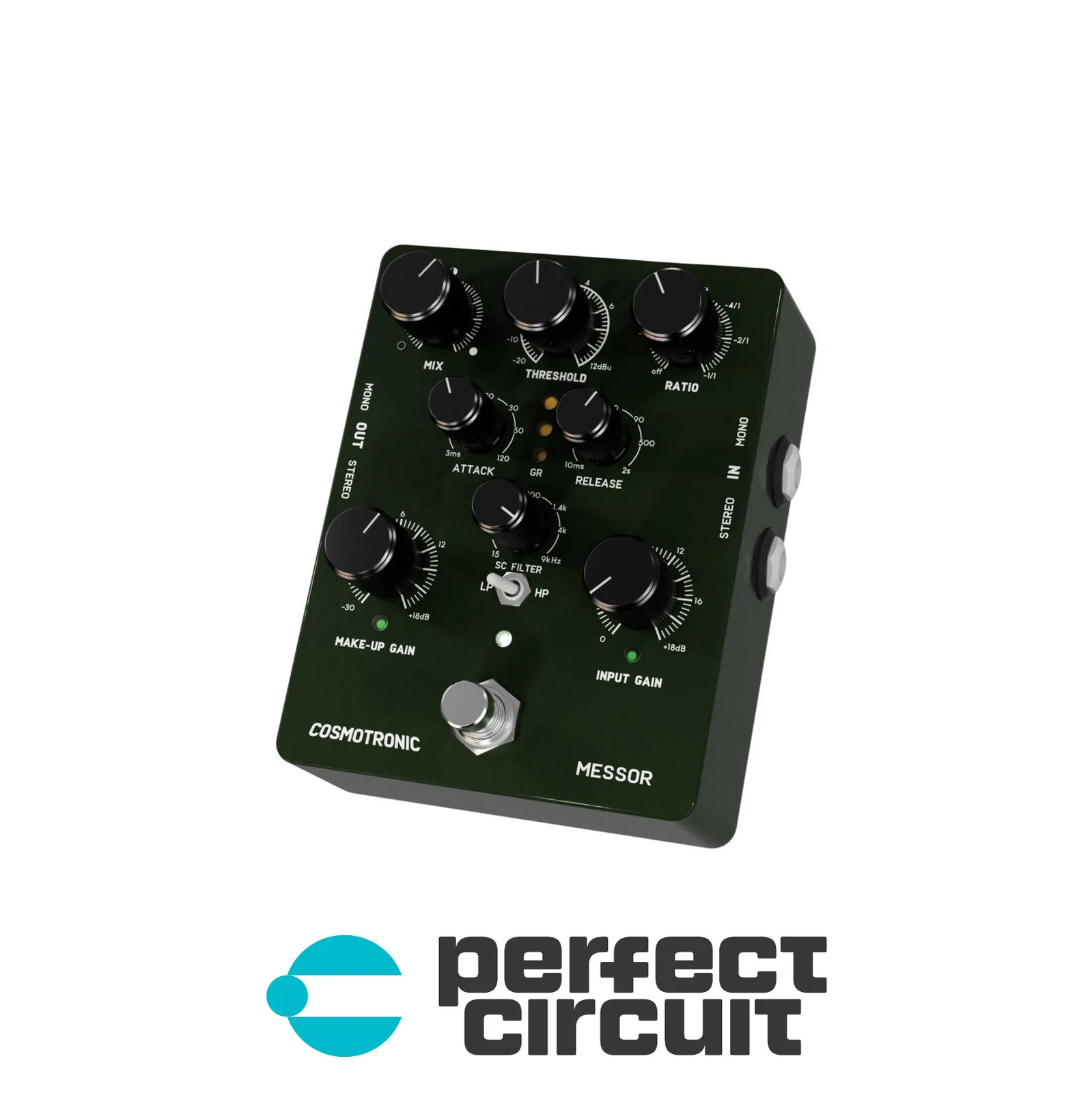 Cosmotronic Messor Stereo Compressor Pedal EFFECTS - NEW - PERFECT CIRCUIT