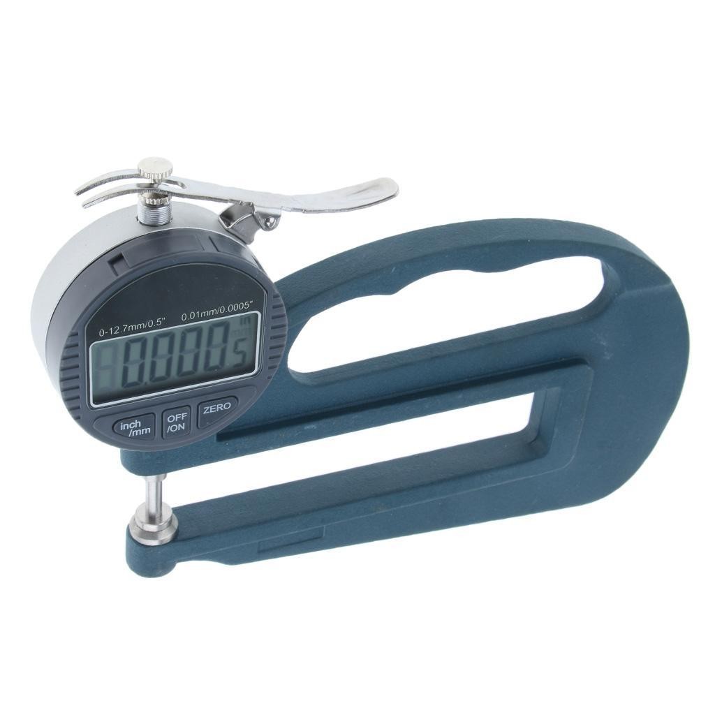 0-12.7mm Digital Thickness Gauge Electronic Leather Thickness Meter Throat of