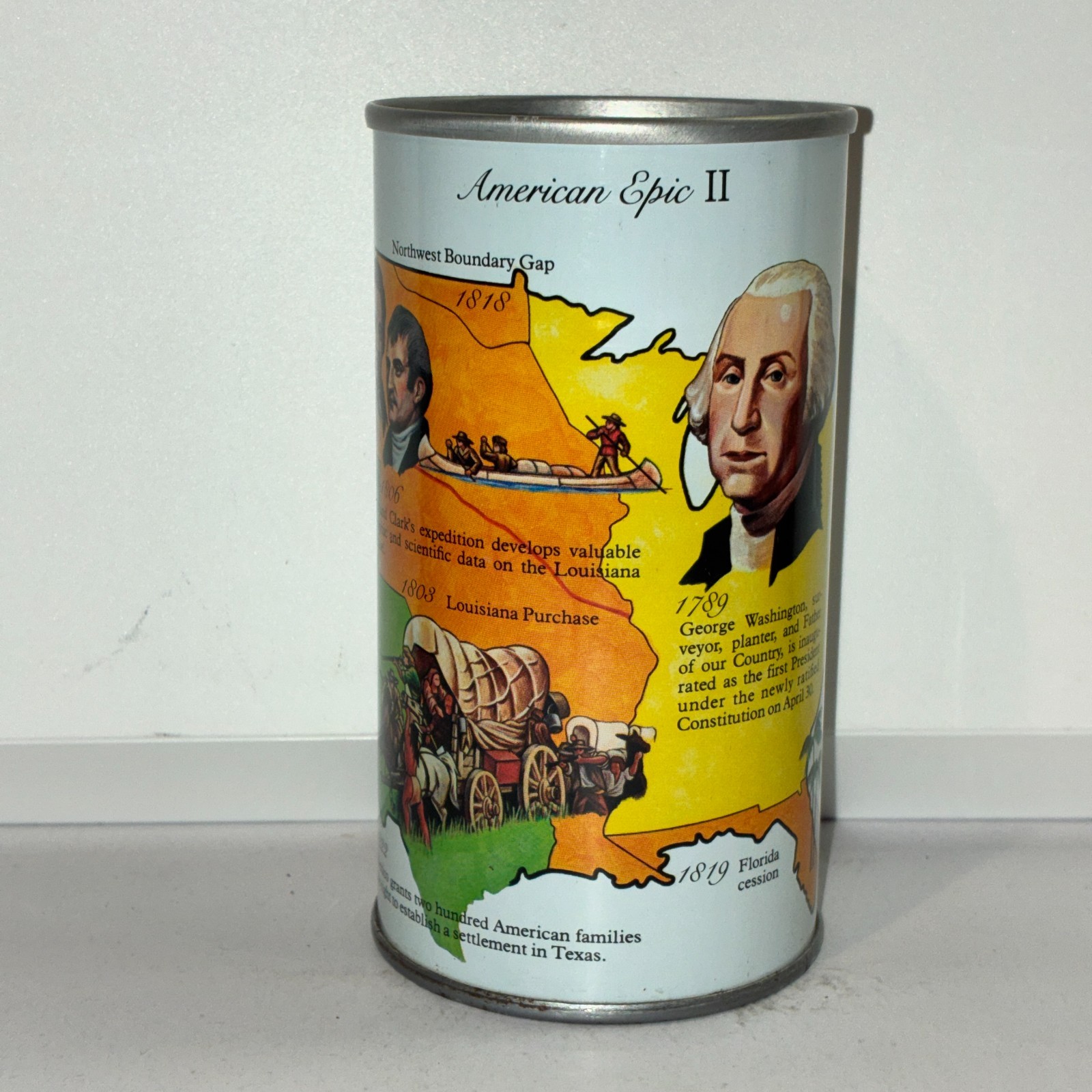1976 Bicentennial American Epic II, Graf's Cherry soda can, bottom opened
