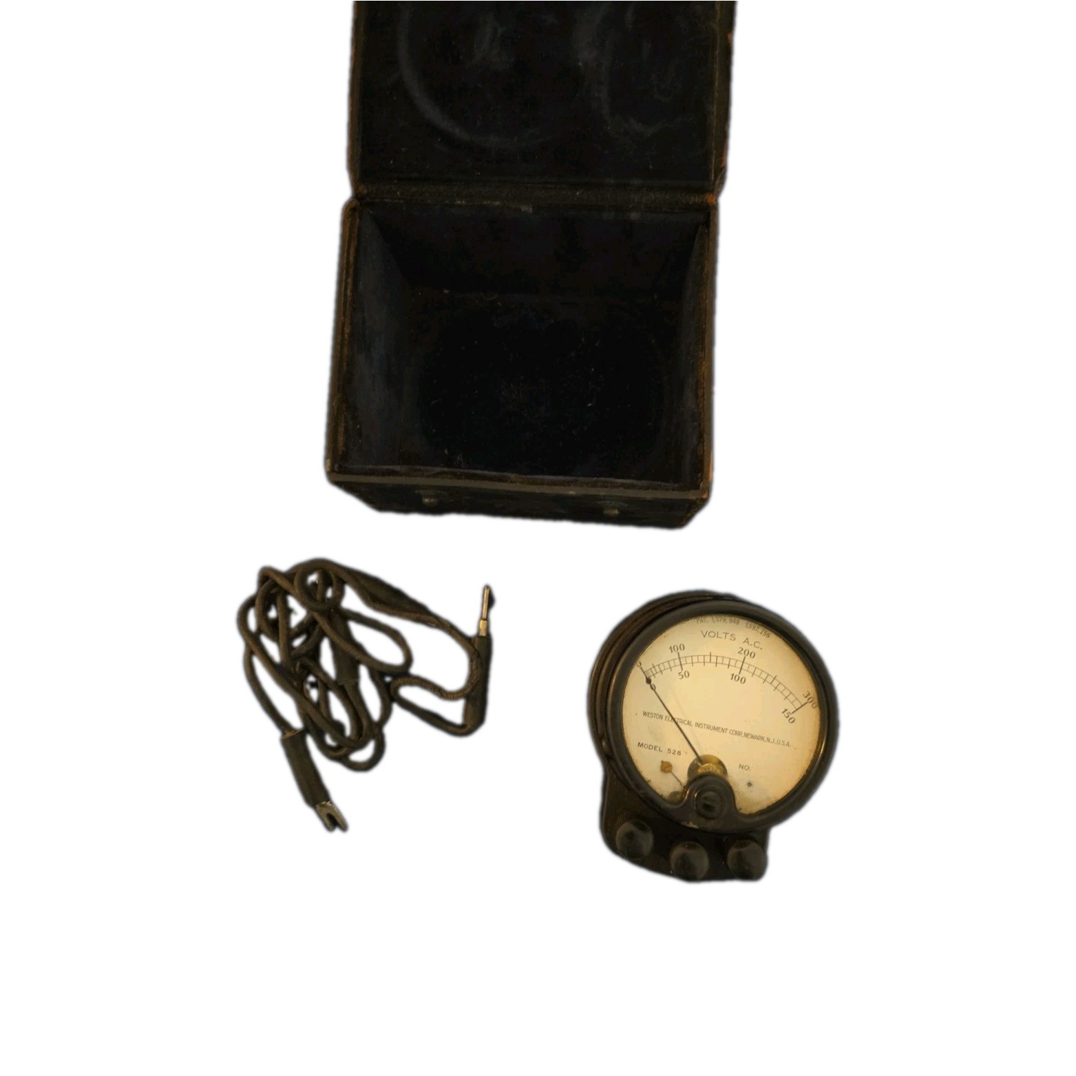 VTG Weston 528  Voltmeter W/ Leads and Carrying Case, Untested