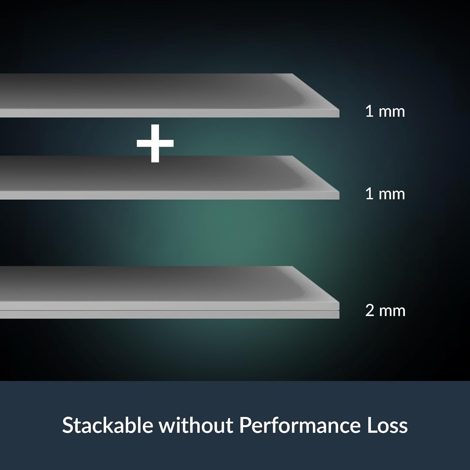 100x100mm 1.5mm Thermal Pad CPU Cooling Alternative Thermal Interface Material