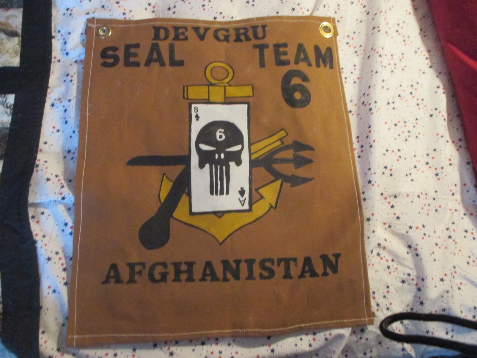 MODERN SEAL TEAM SIX DEVGRU AFGANISTAN WALL  READY ROOM FLAG