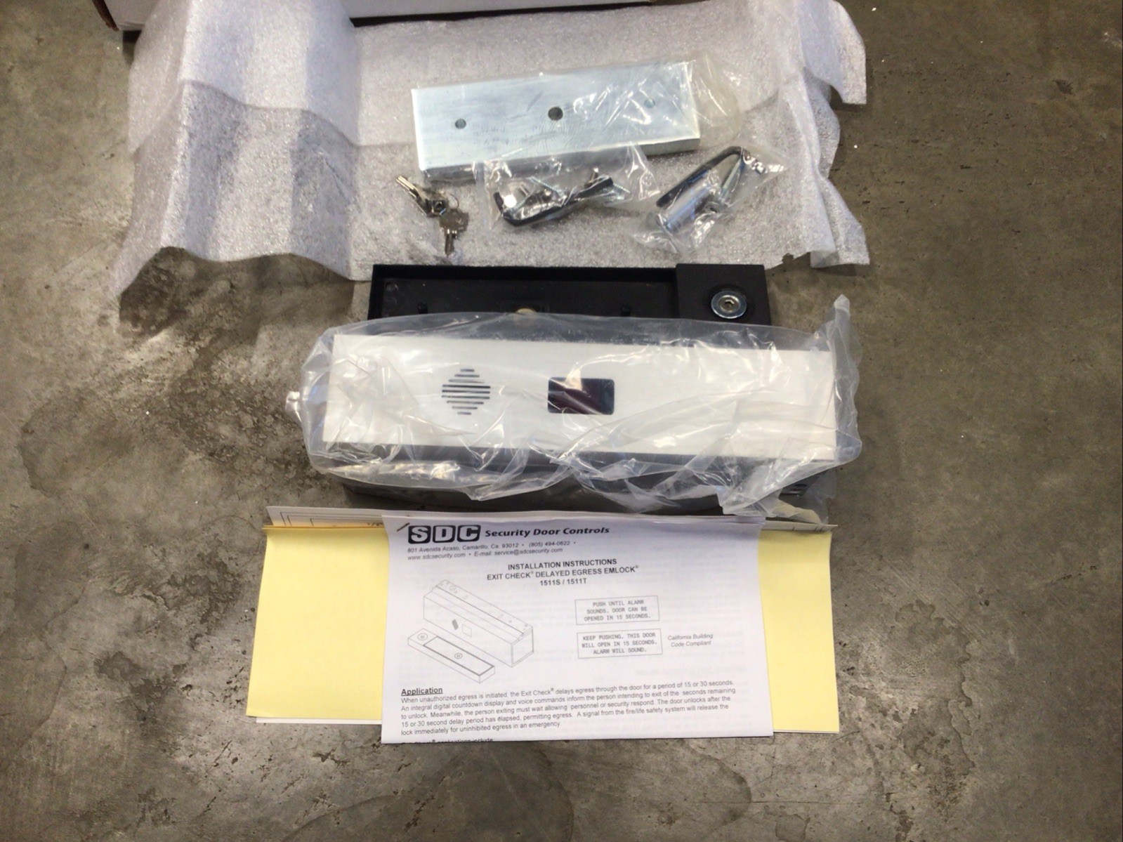 SDC lock 1511SNDKV Delayed Egress Access control 628 ,New ,A201