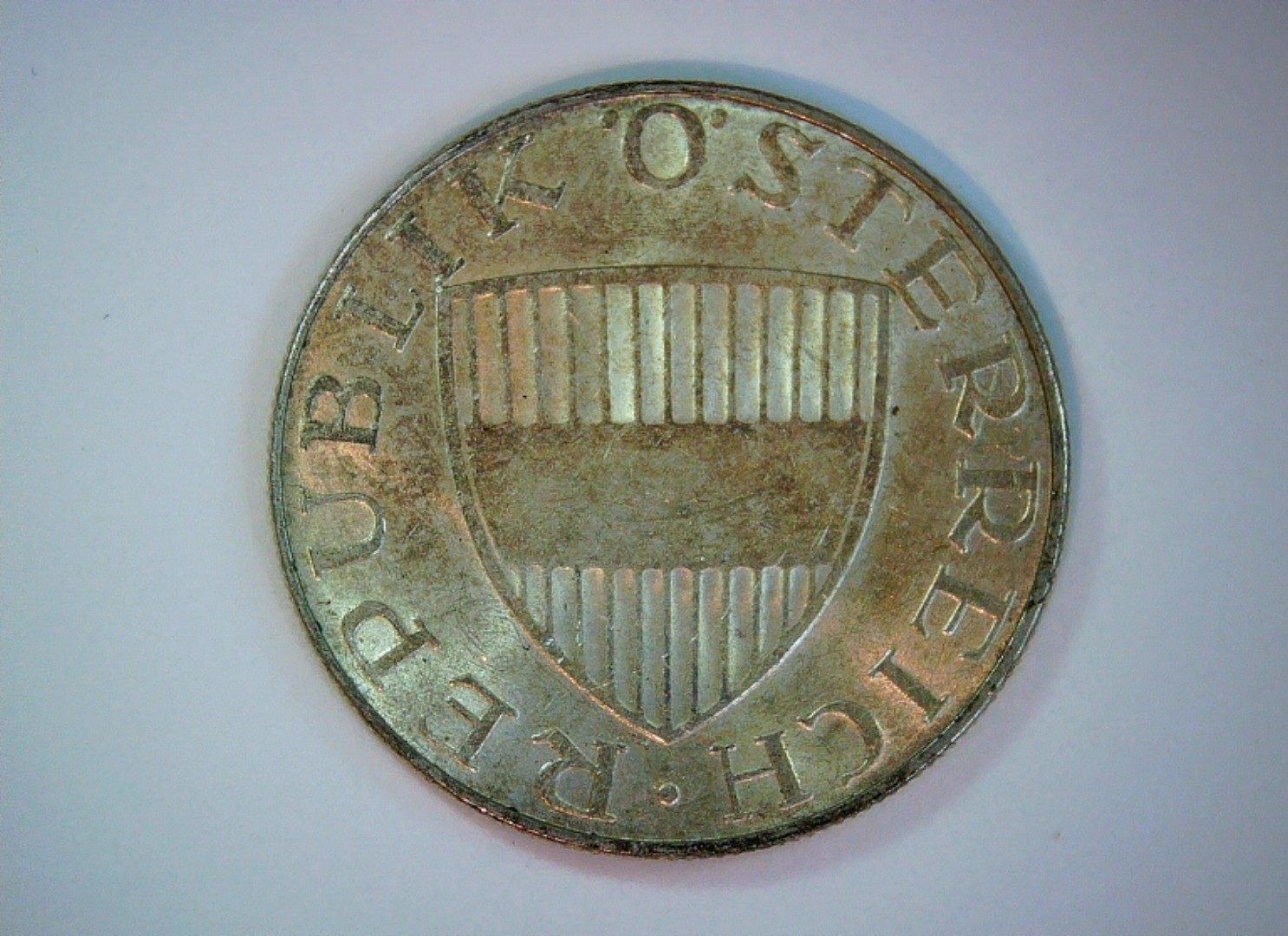 Austria 1970 10 Schilling Austria 10 Schilling (Alpine woman / shield) Coin
