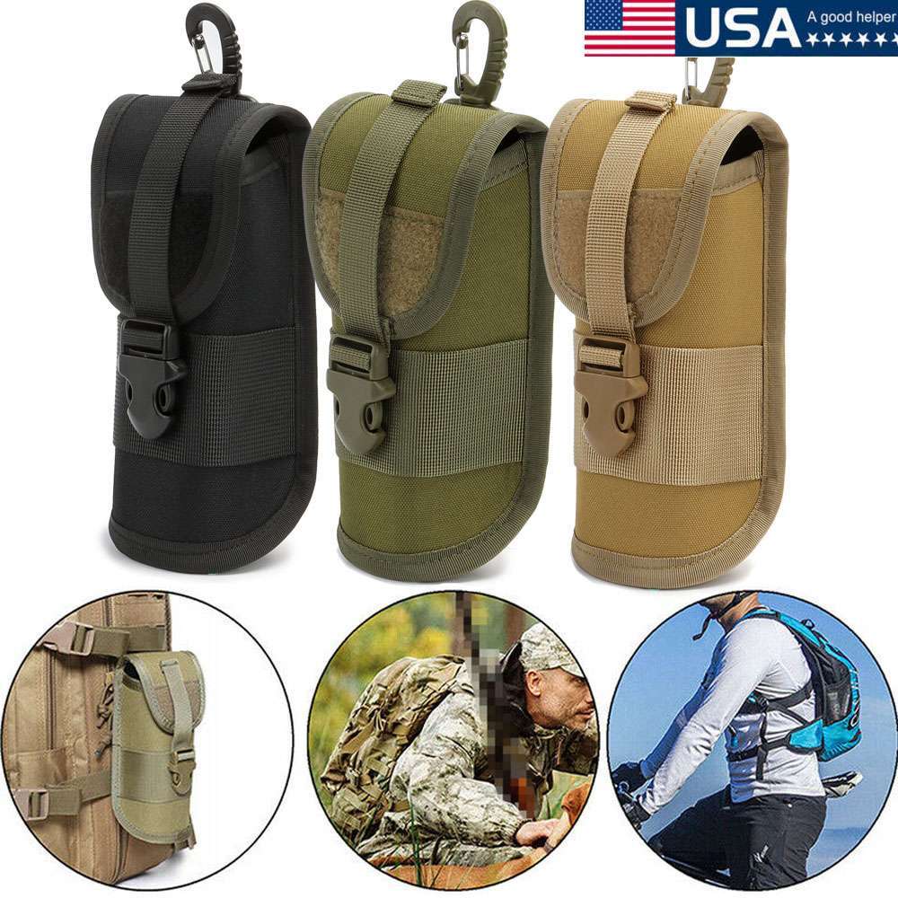 Sunglasses Hard Tactical Eyeglasses Bag Sturdy Carrying Case with Belt Clip Hook