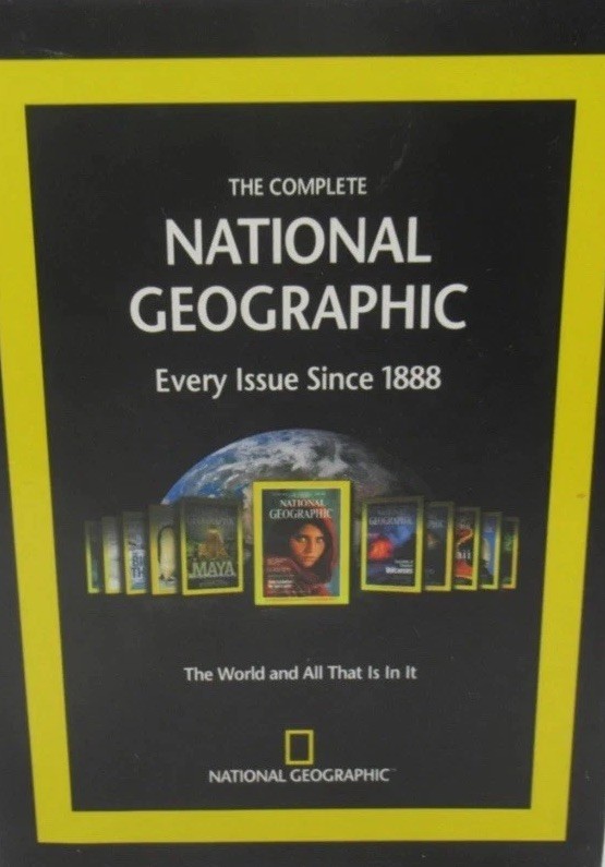 COMPLETE NATIONAL GEOGRAPHIC - EVERY ISSUE SINCE 1888 7-DISC PC DVD-ROM SET, WIN