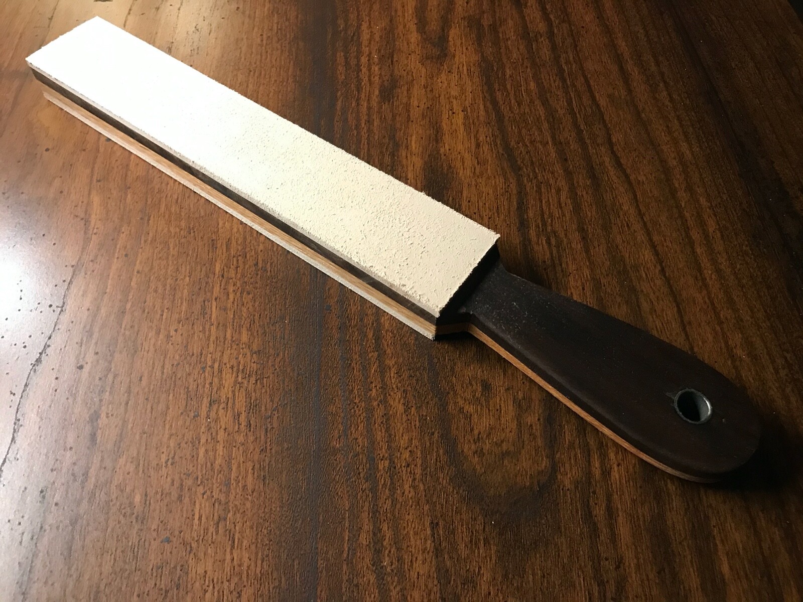 Deluxe Premium Dual Toned Walnut/Oak,10oz Leather double sided STROP 12”x1.5”