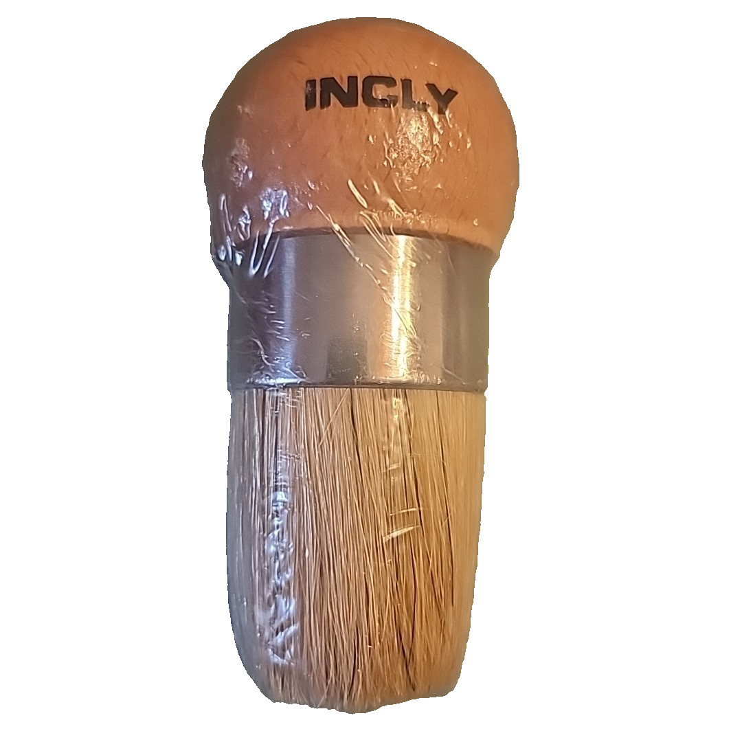 2" Round Faux Finish Chalk and Wax Paint Brush Ball Wood Handle NEW