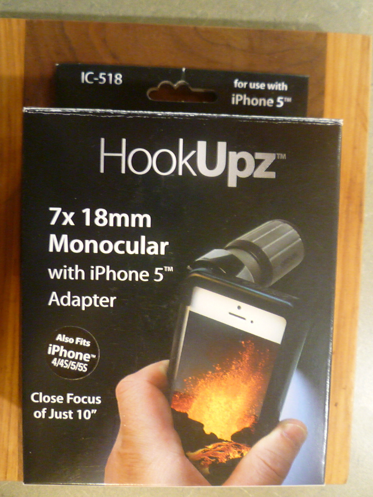 Carson Optical HookUpz 7x Monocular iPhone4/4S/5/5S Adapter NIB