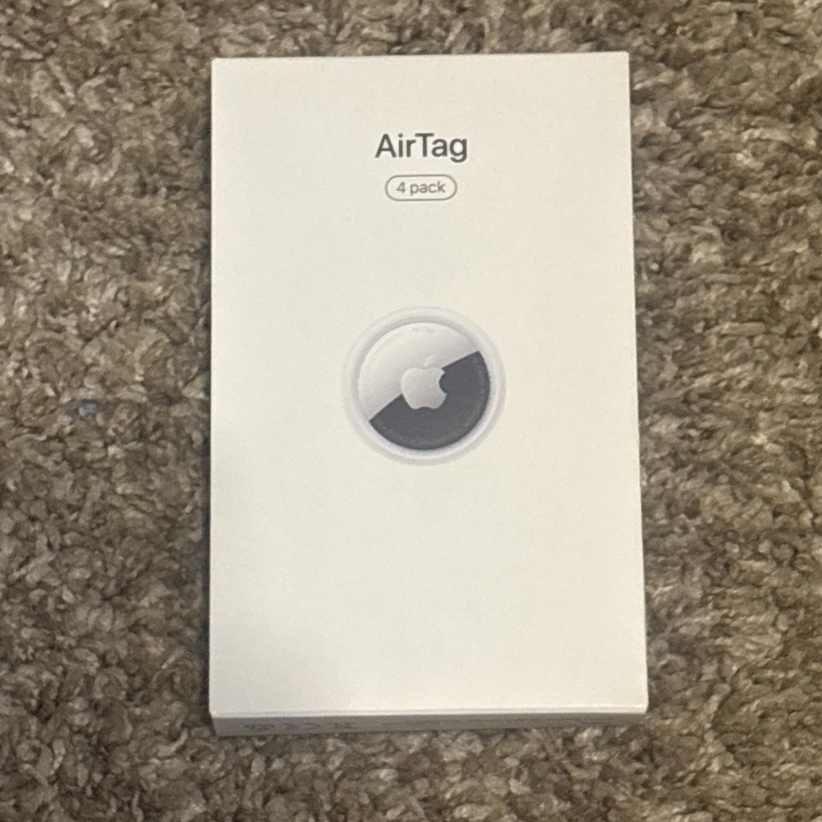 Sealed Apple AirTag Location Tracker 4 Pack Silver/White MX542AM/A Brand New