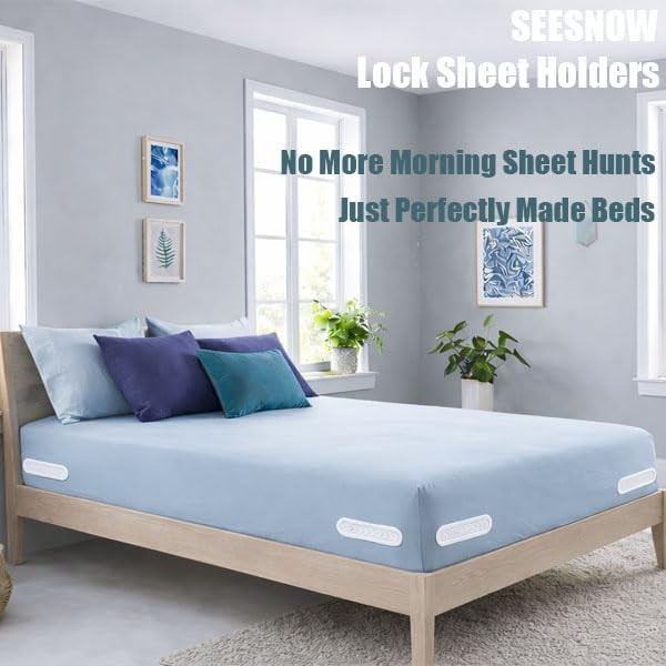 Lock Holders, Upgrade Bed Holders for Corners, Fasteners, Easy-Install Bed Pa...