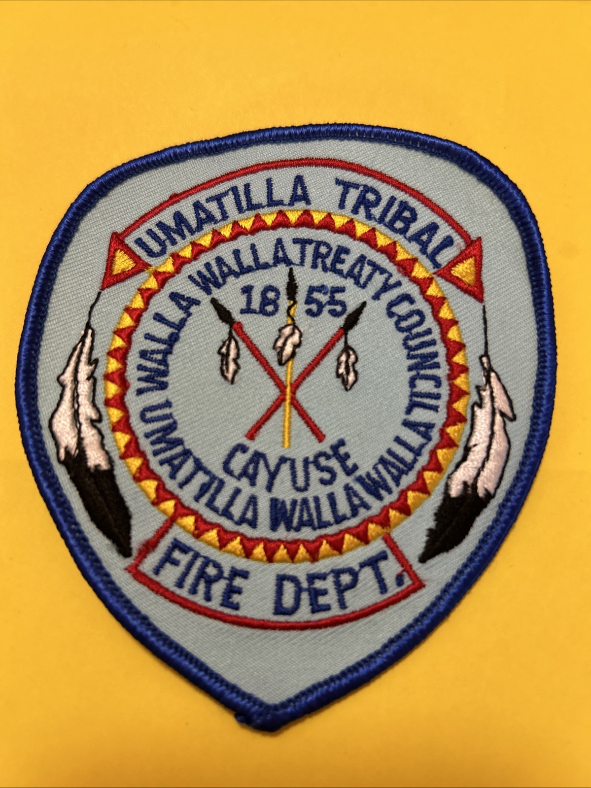 Vintage Fire Station Umatilla Tribal Cayuse Walla Walla Patch Engine Firefighter