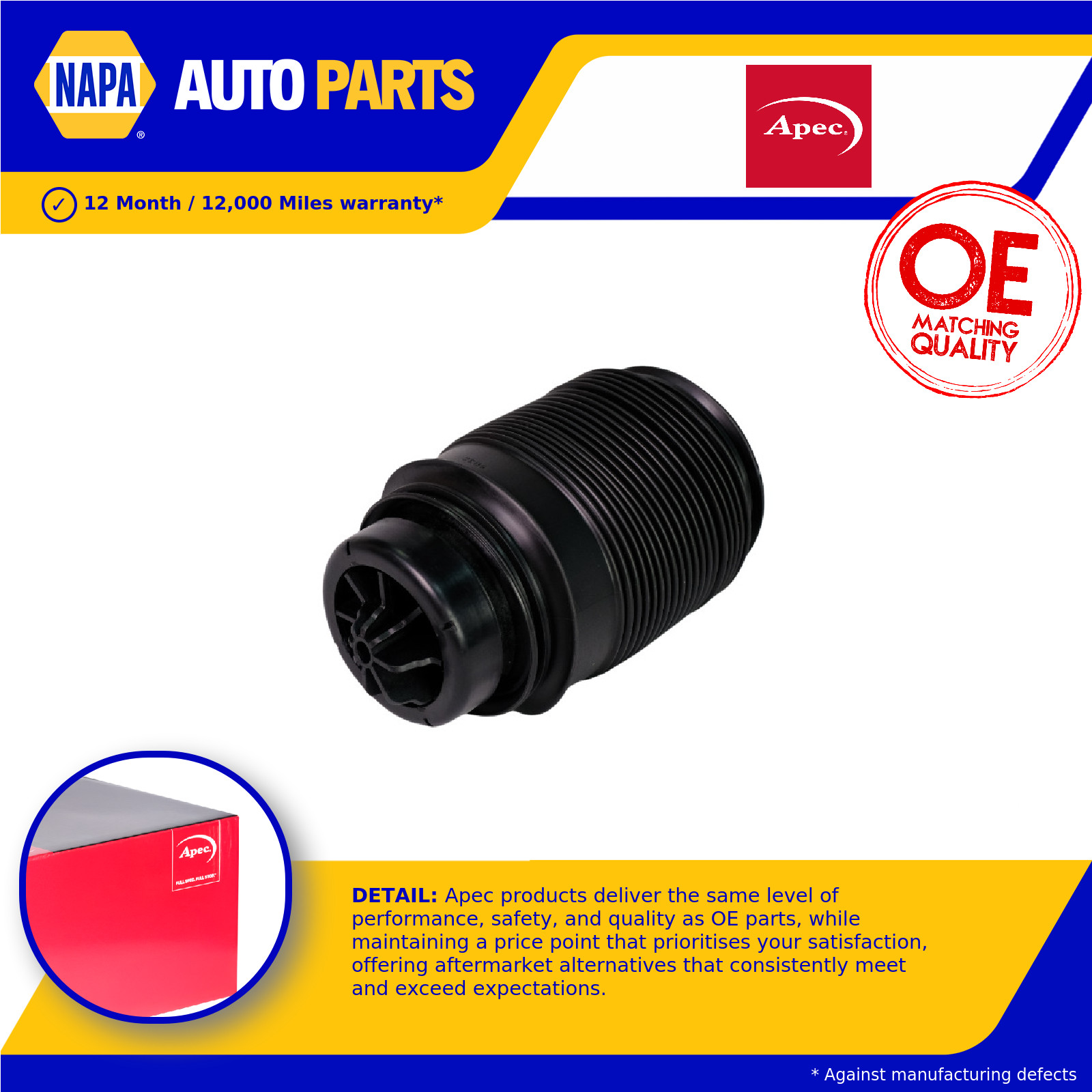 Air Suspension Spring fits MERCEDES E500 S212, W212 4.7 Rear Right 11 to 16 Bag