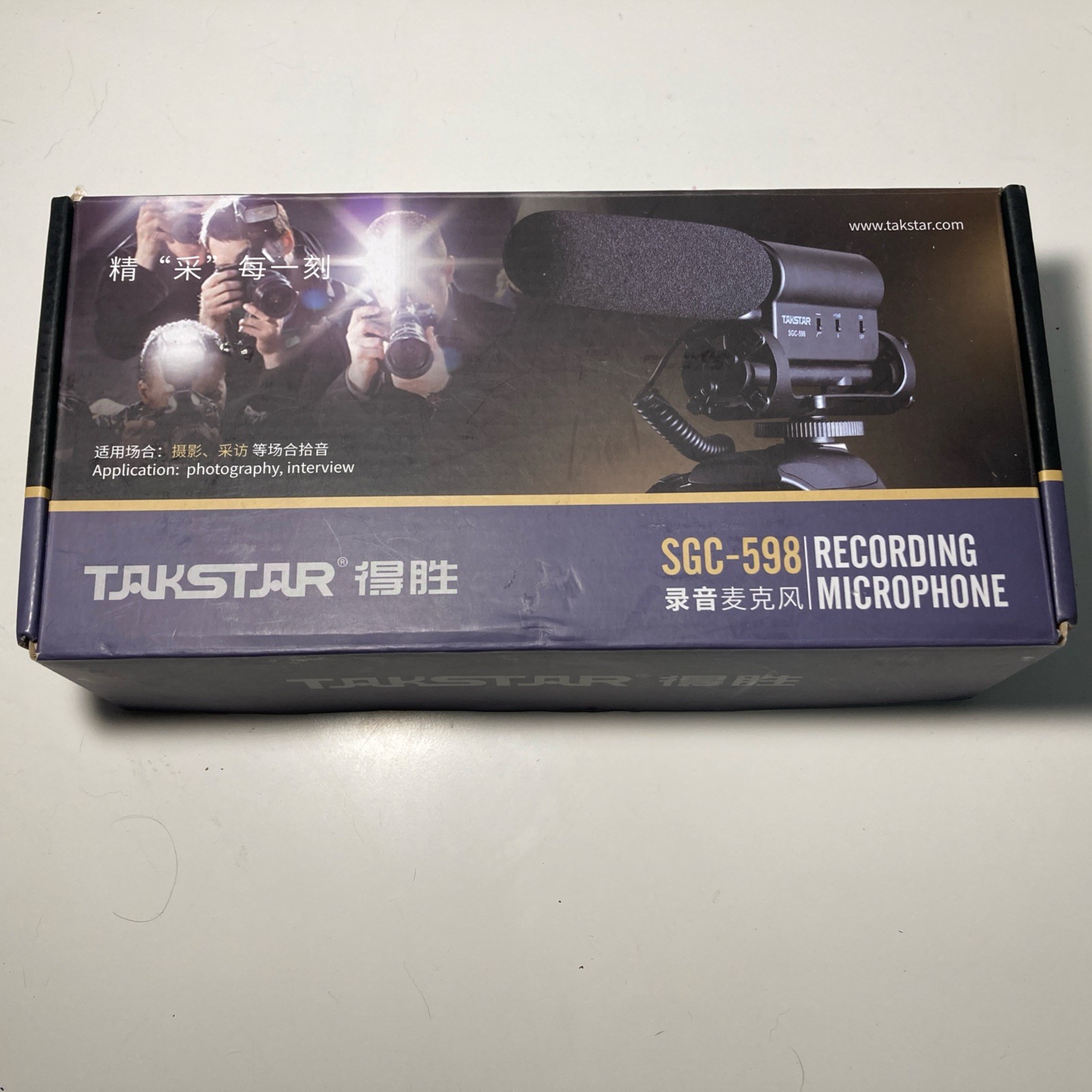Open Box Takstar SGC-598 Interview Microphone Nikon Canon Camera DV Camcorder