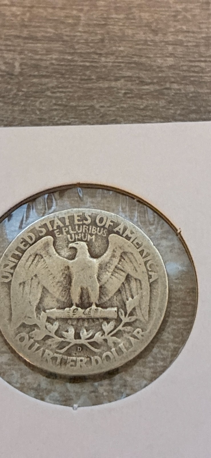 #A18 --US 1944 D Washington Quarter - 25 Cent Silver Coin
