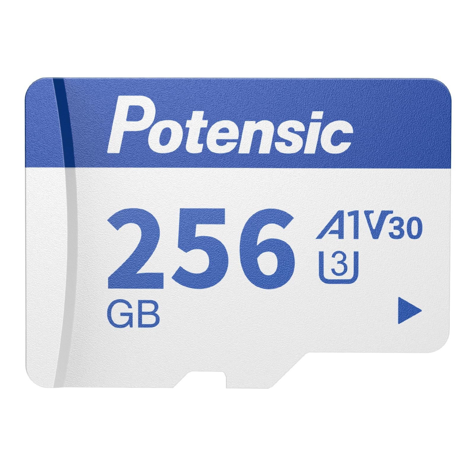 Potensic 256GB Memory Card for Drones, A1, U3, V30, Read Speed up to 100 Blue