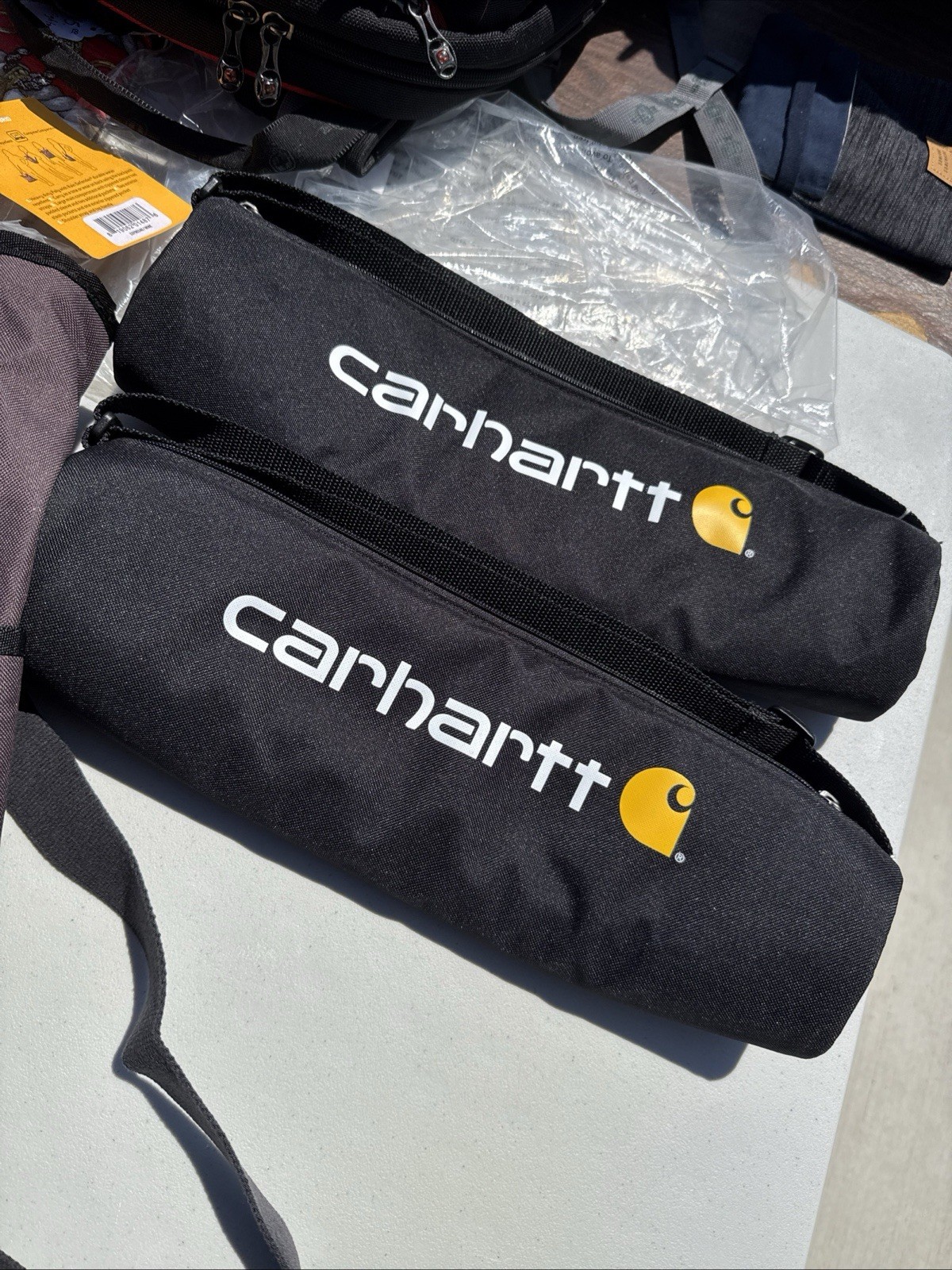 2 Pack- Carhartt 3-pack Beverage Cooler Sleeve Black NWOT Never Used READ DESCRI