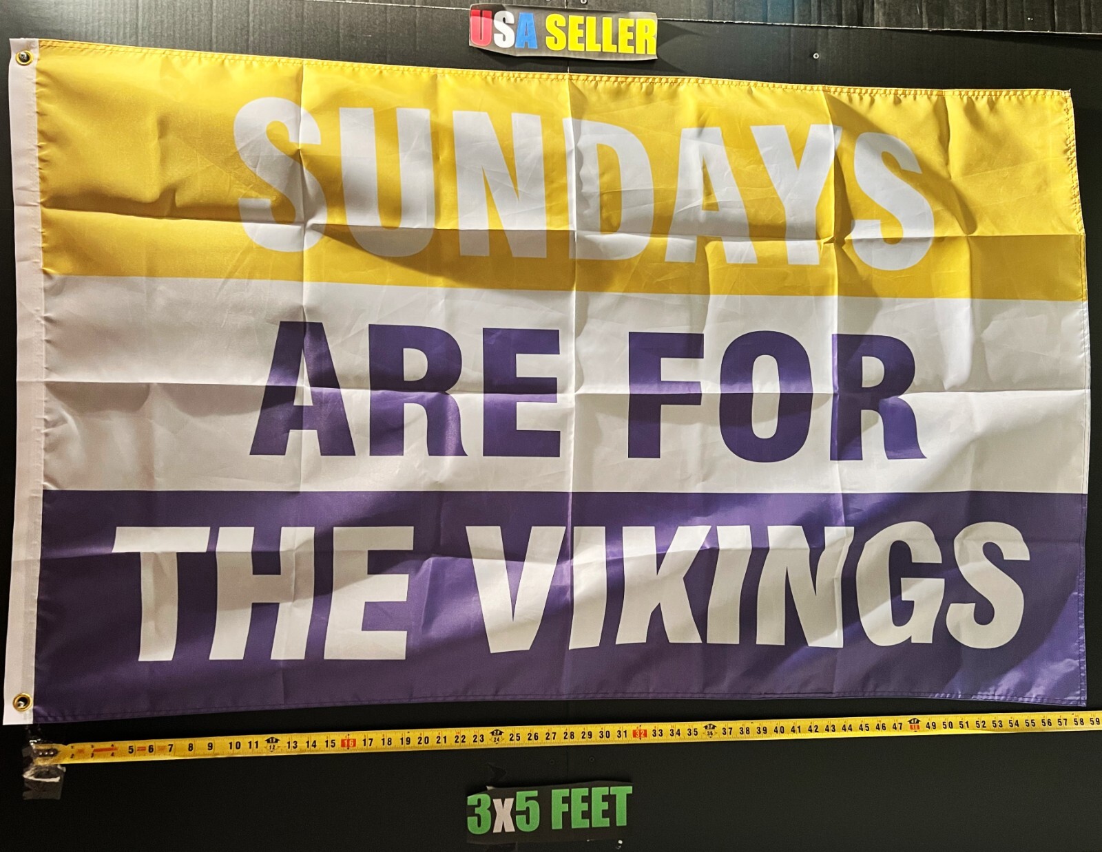 Football Flag FREE SHIPPING Minnesota Vikings NFL NCAA Cave Beer USA Sign 3x5'