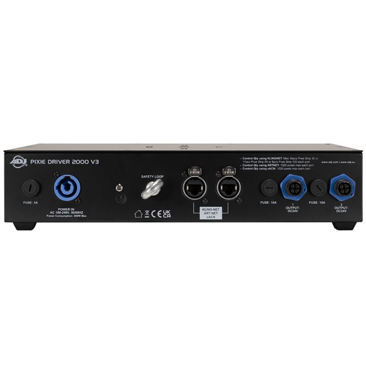 American DJ PIXIE DRIVER 2000 V3 Light Controller 4 Pixie Strip 30/60/120+Facade