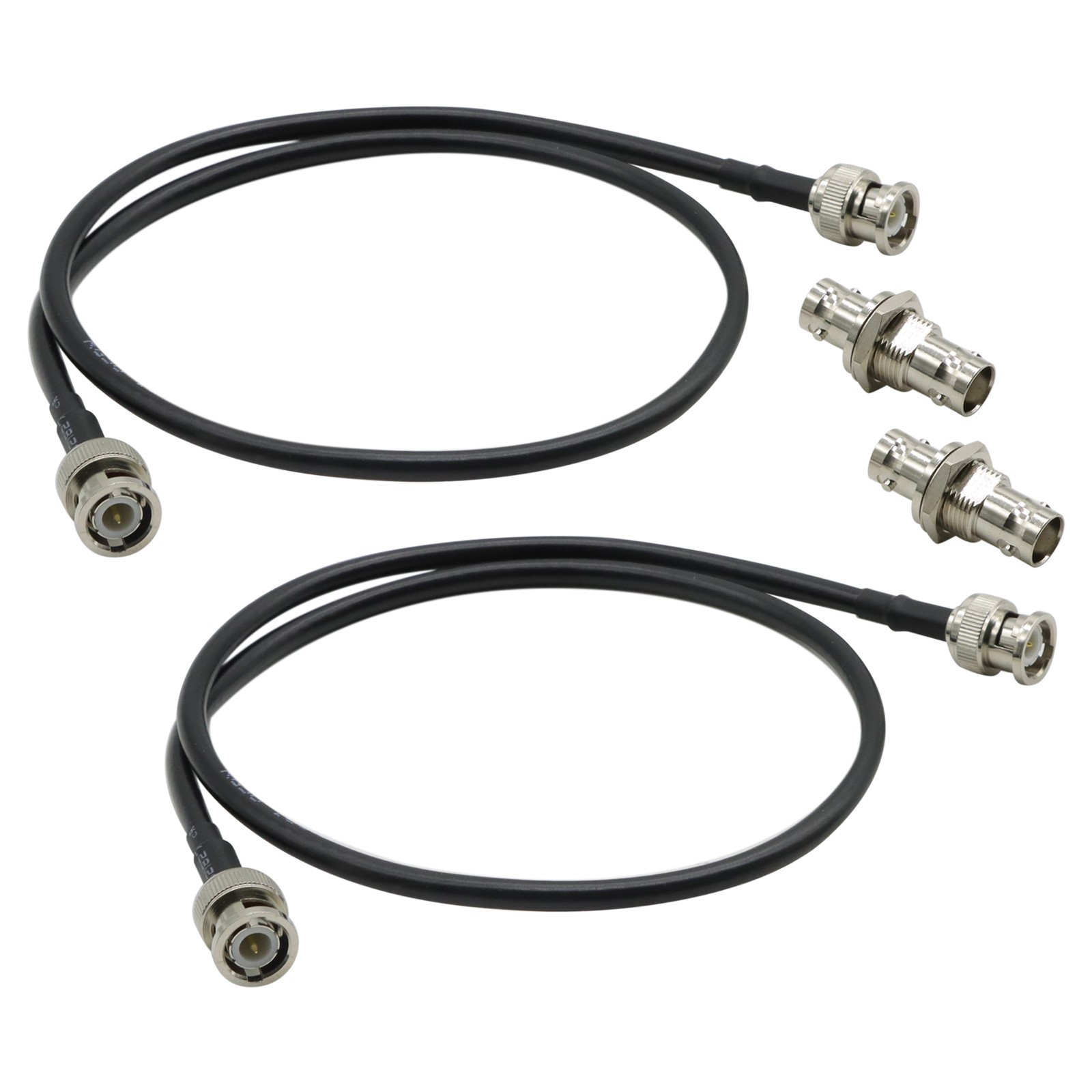 2Pack BNC Connect Cables Front Mount Antenna for Shure/Sennheiser/Audio Technica