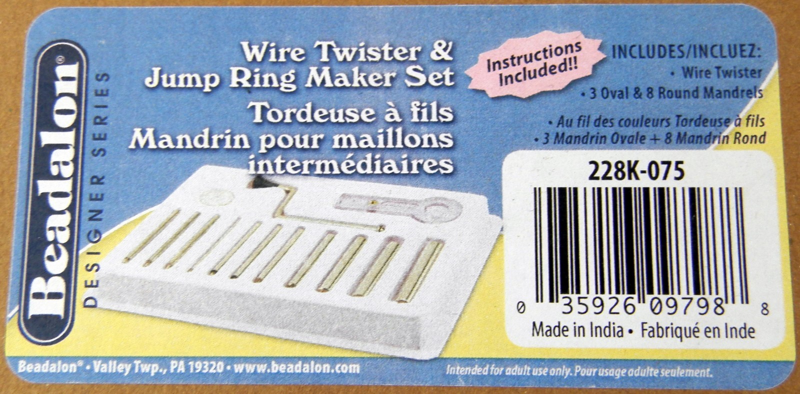 Wire Twister & Jump Ring Maker Complete Set - Beadalon #228K-075